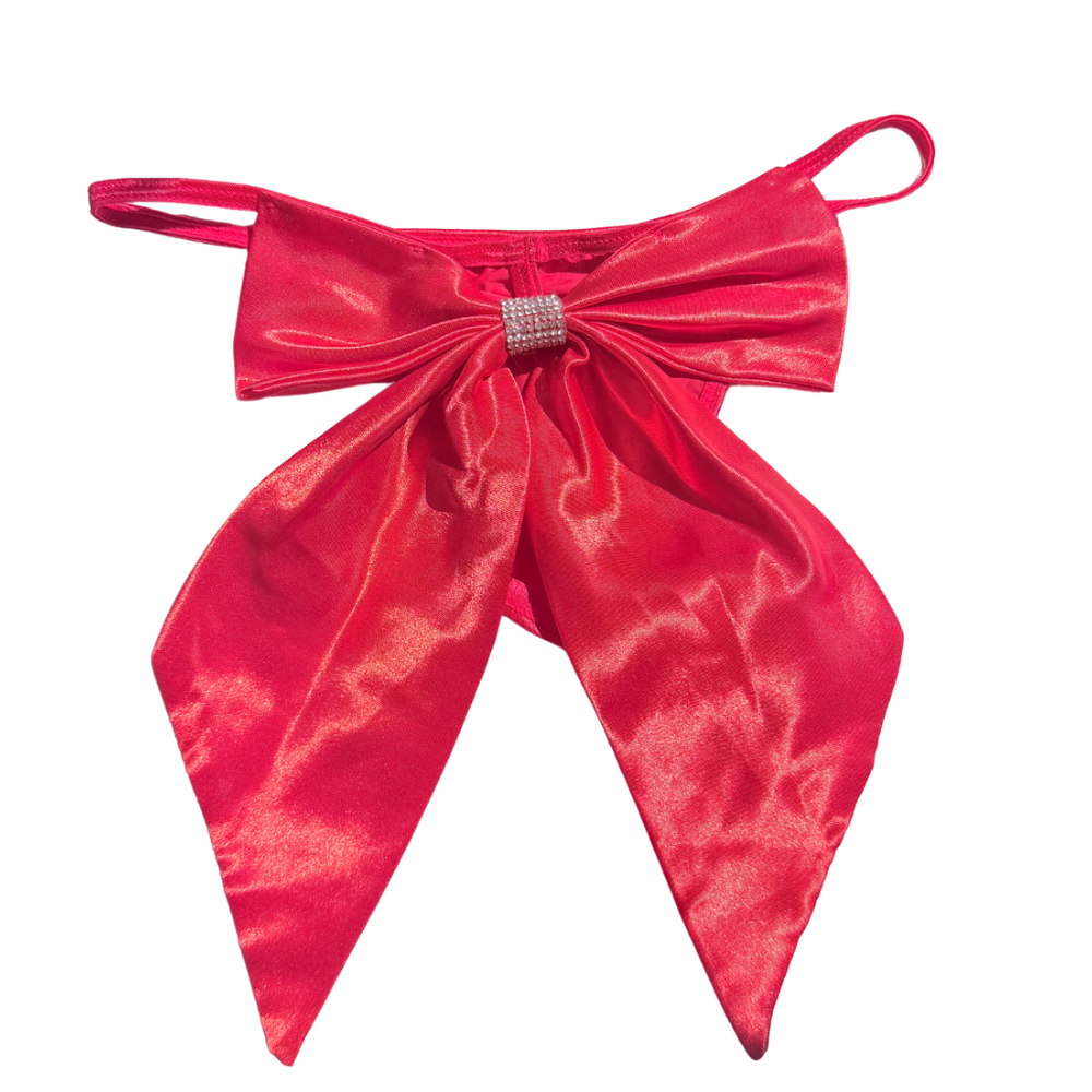 Milanblocks Glam Bow Rhinestone Thong