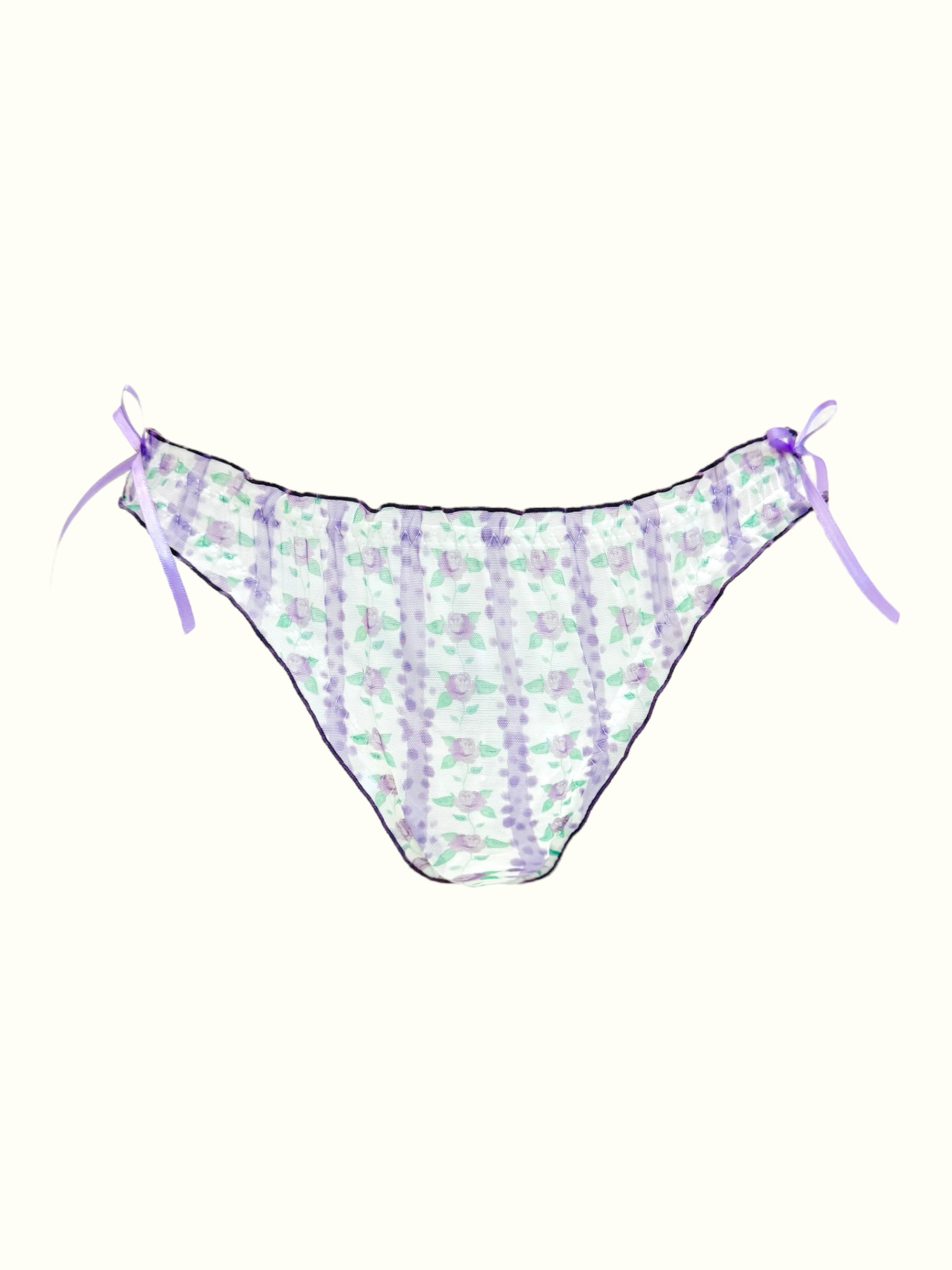 Milanblocks Summer Floral Fantasy Coquette Mesh Panty Set