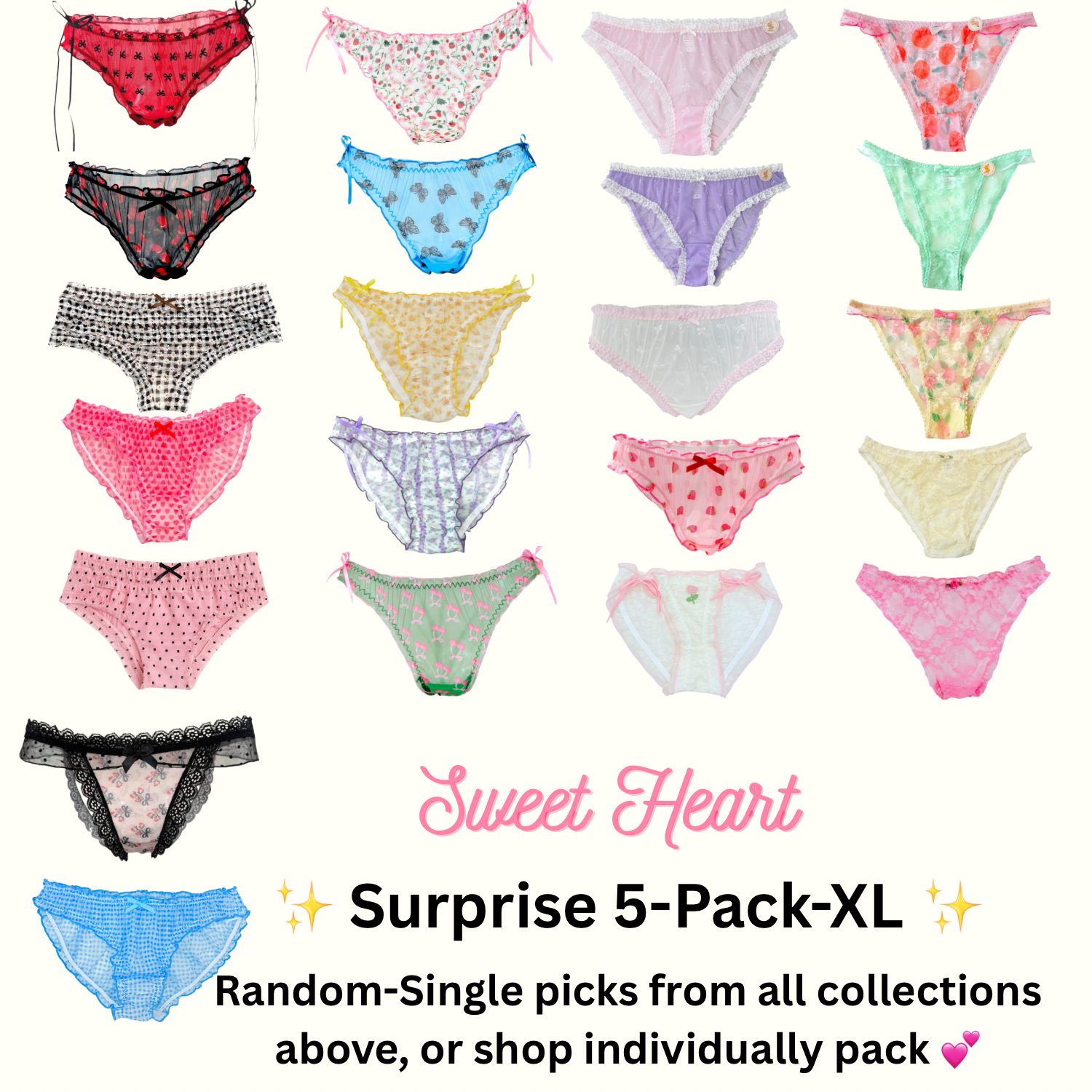 Milanblocks Coquette soft girl lace panty mix5