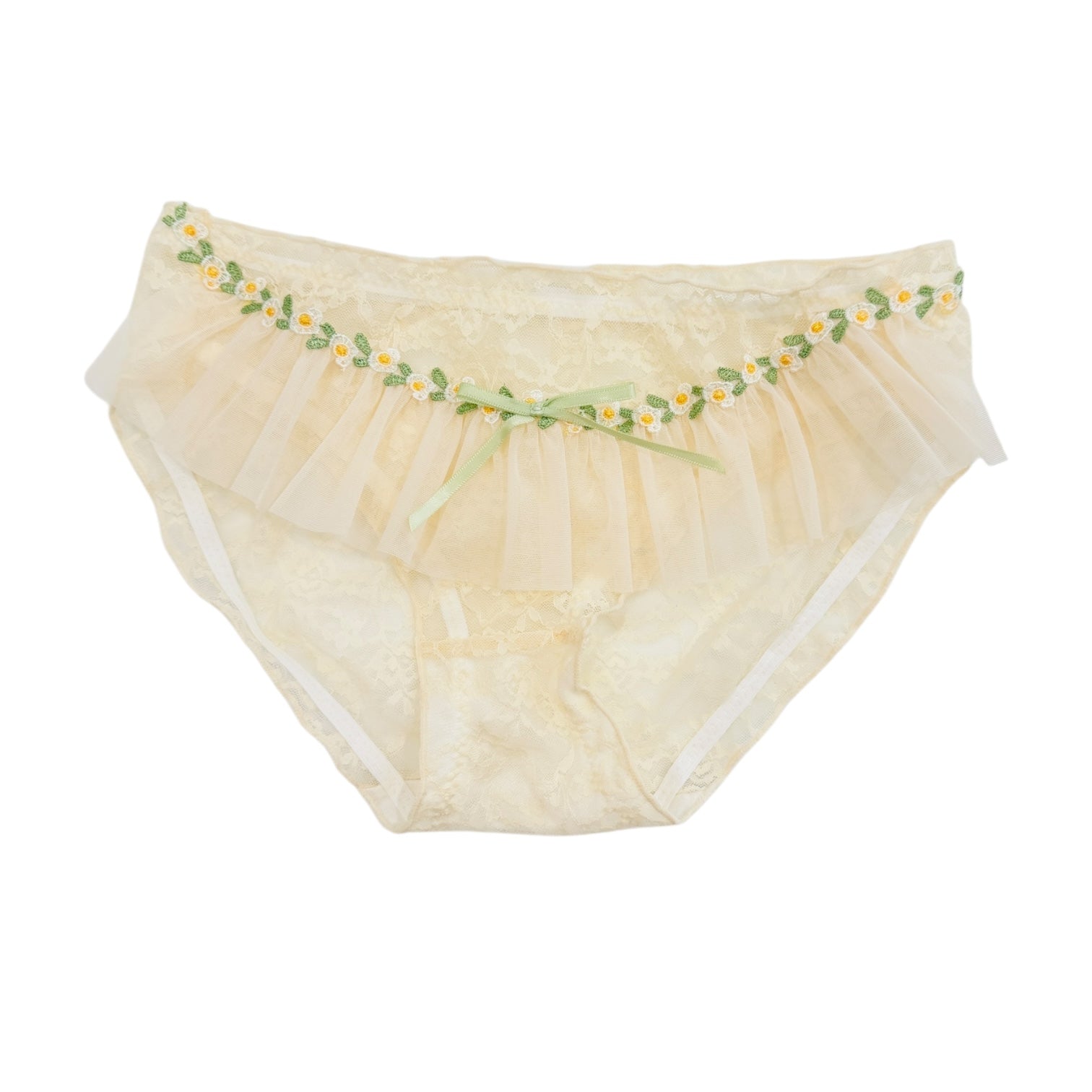 Milanblocks Petite Size Coquette style lace bow panties Floral Sweet Cute Polka Dot Polka Dot Sexy Mesh Underwear fall underwear Womenswear Soft Lingerie