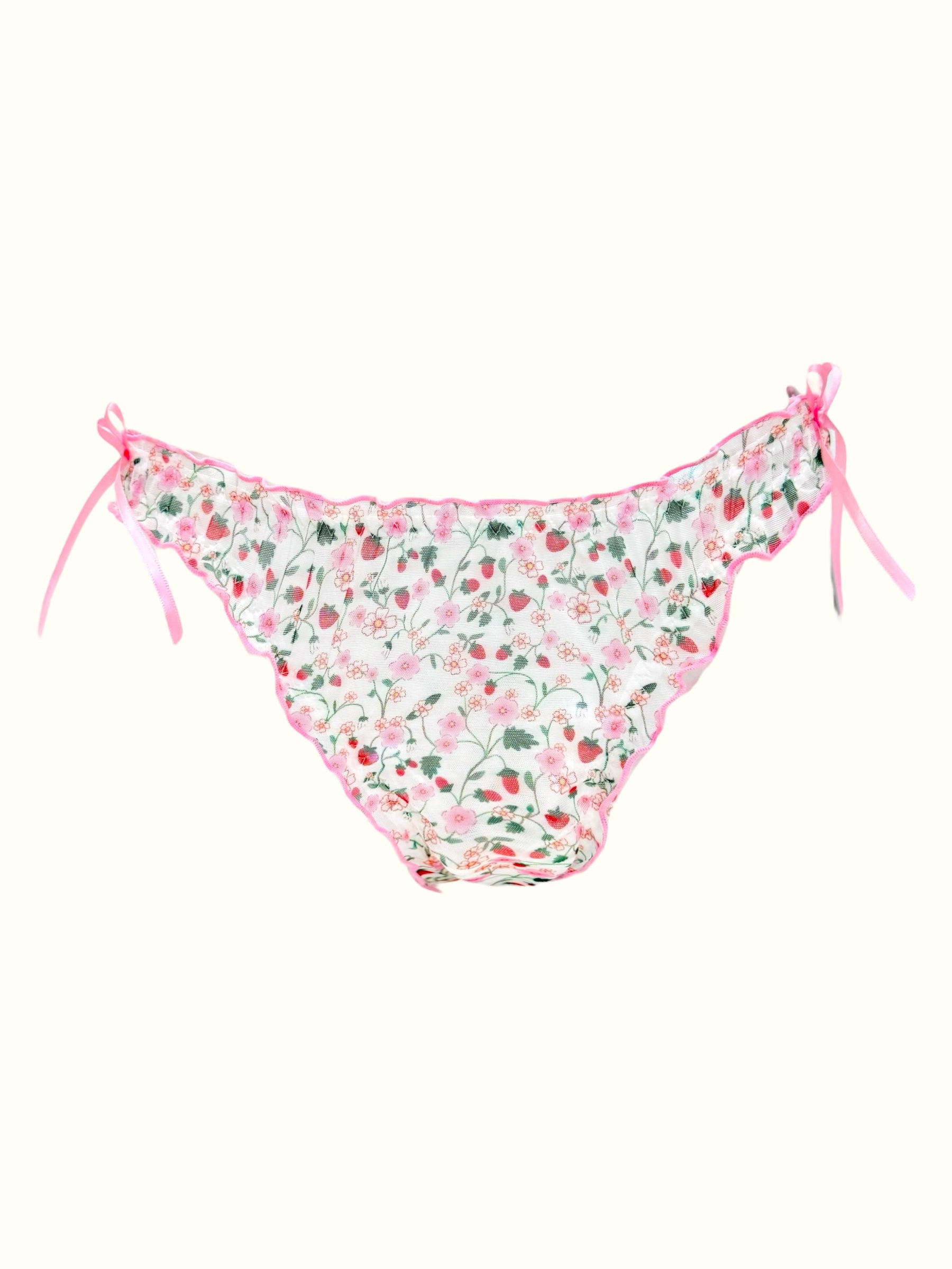 Milanblocks Summer Floral Fantasy Coquette Mesh Panty Set