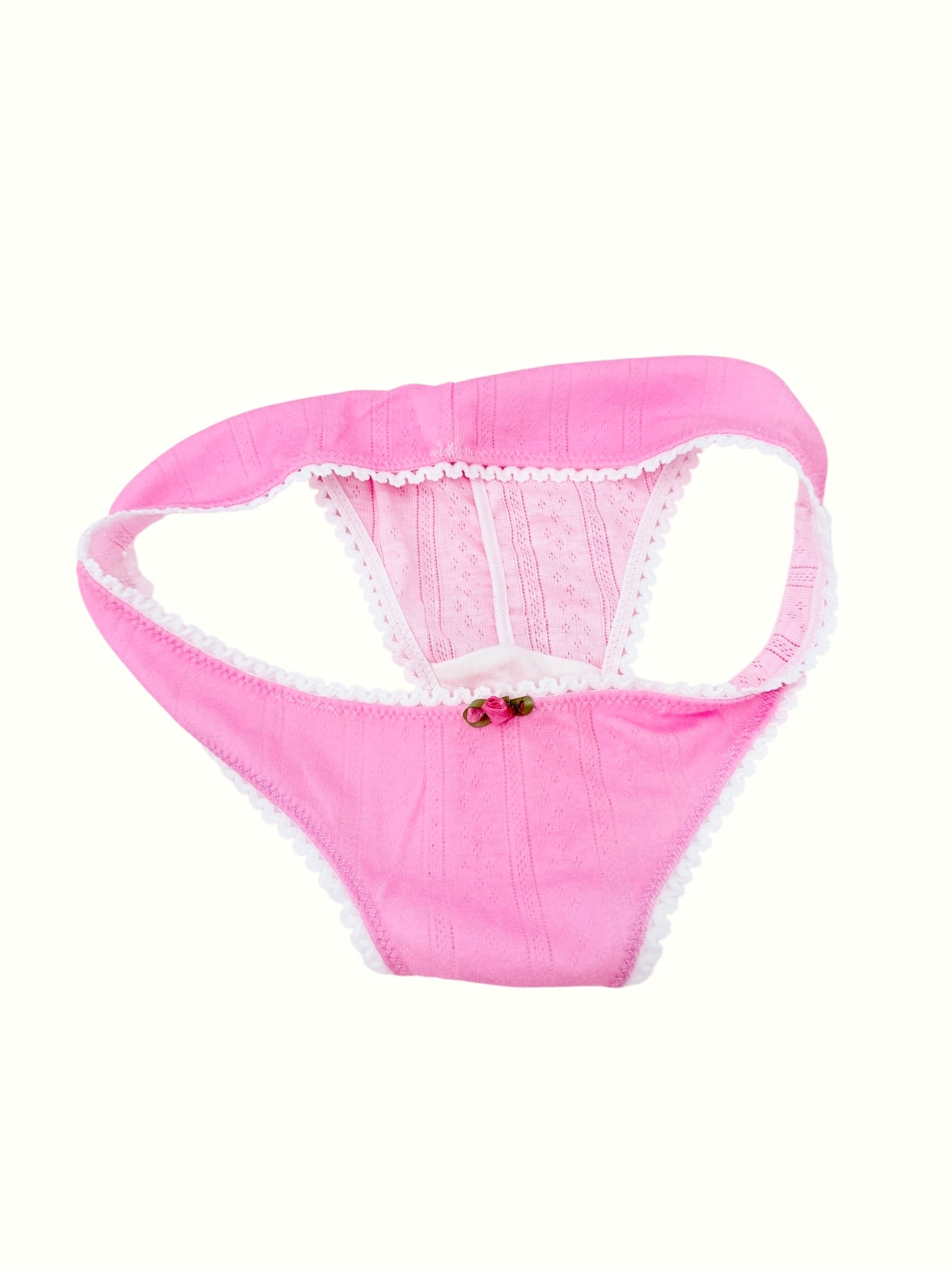 Milanblocks Pointelle Bikini Undie Cute Y2K Coquette Cotton