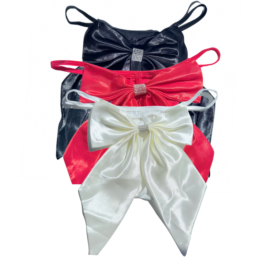 Milanblocks Glam Bow Rhinestone Thong