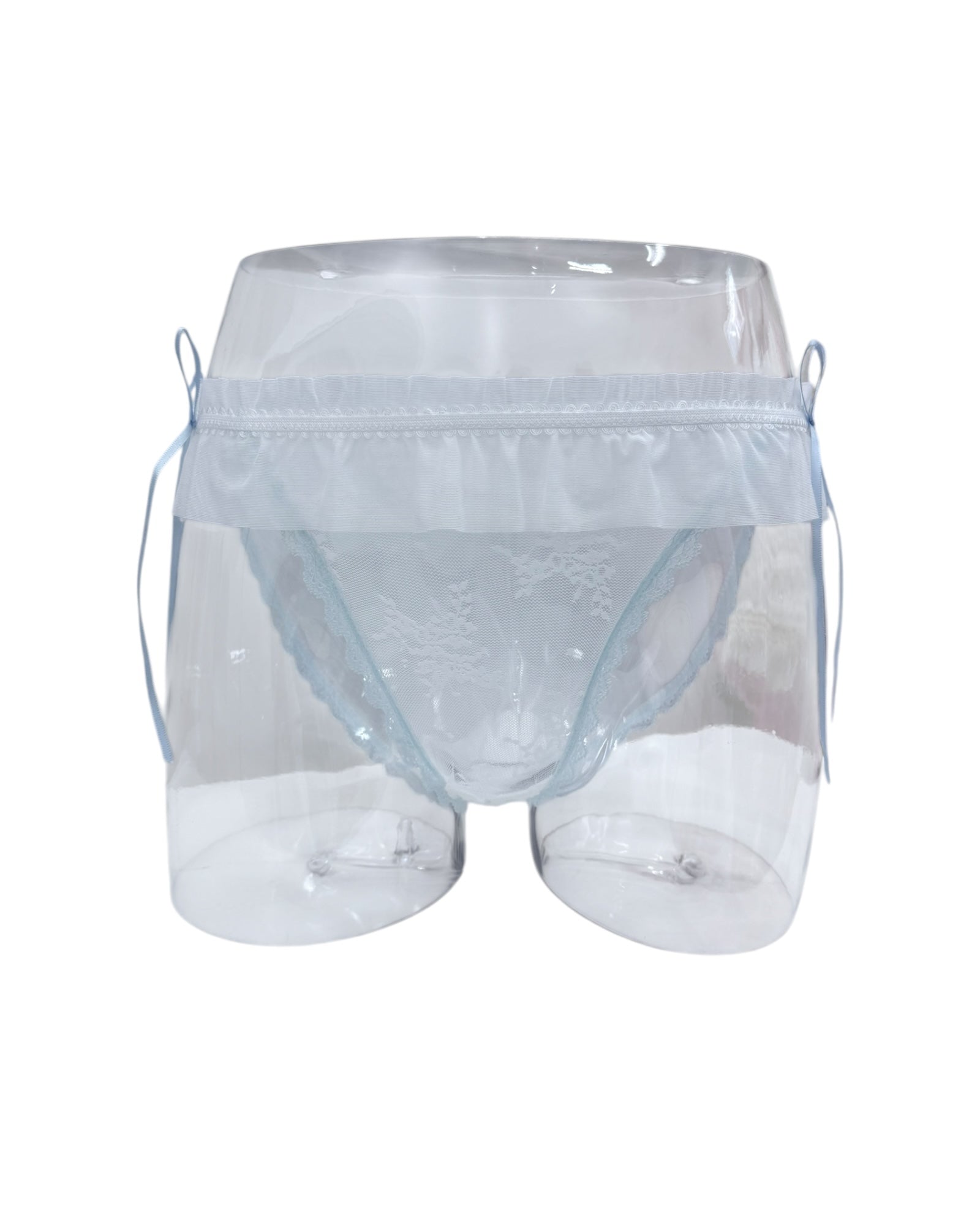 Milanblocks Coquette Ruffled Lace Panties with Bow Ties