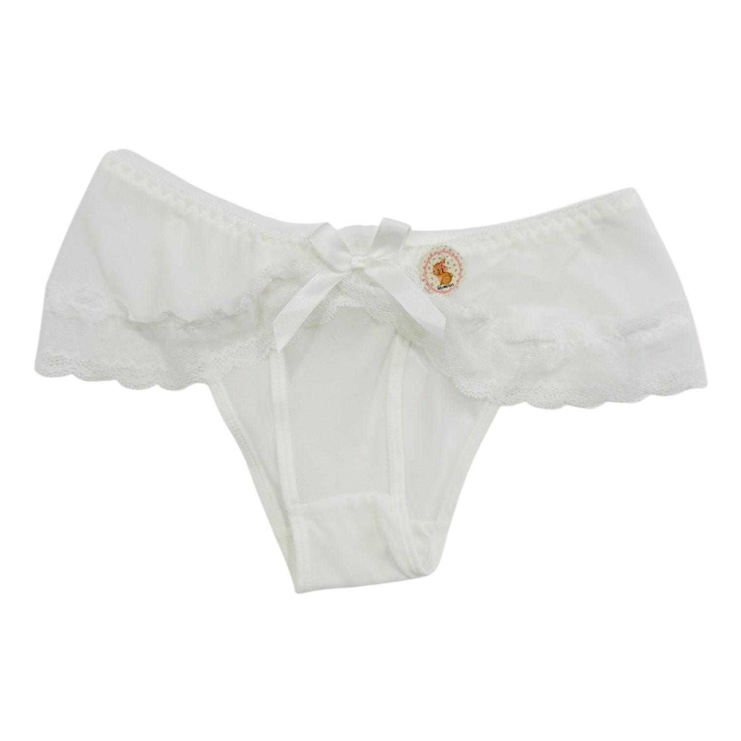 Petite Size Coquette style lace bow panties Floral Sweet Cute Polka Dot Polka Dot Sexy Mesh Underwear fall underwear Womenswear Soft Lingerie