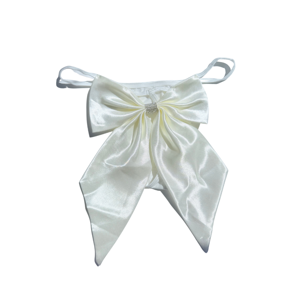 Milanblocks Glam Bow Rhinestone Thong