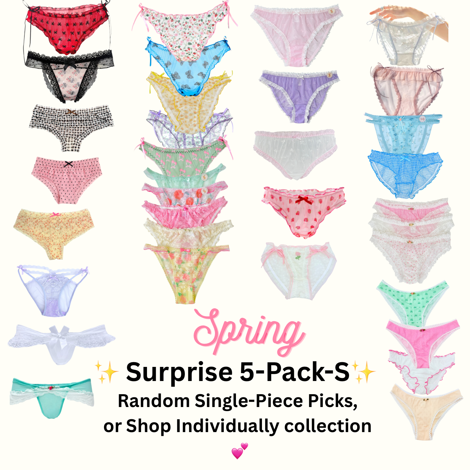 Milanblocks Coquette soft girl lace panty mix5