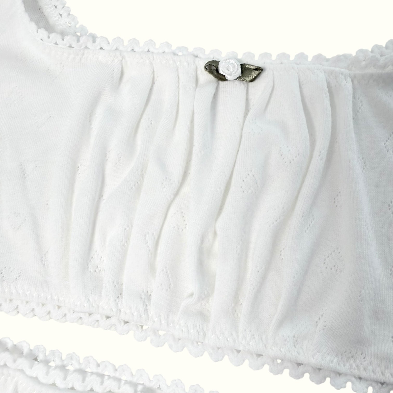 Milanblocks Soft Girl Loungewear Set Cotton Lace Bralette High Waist Panties