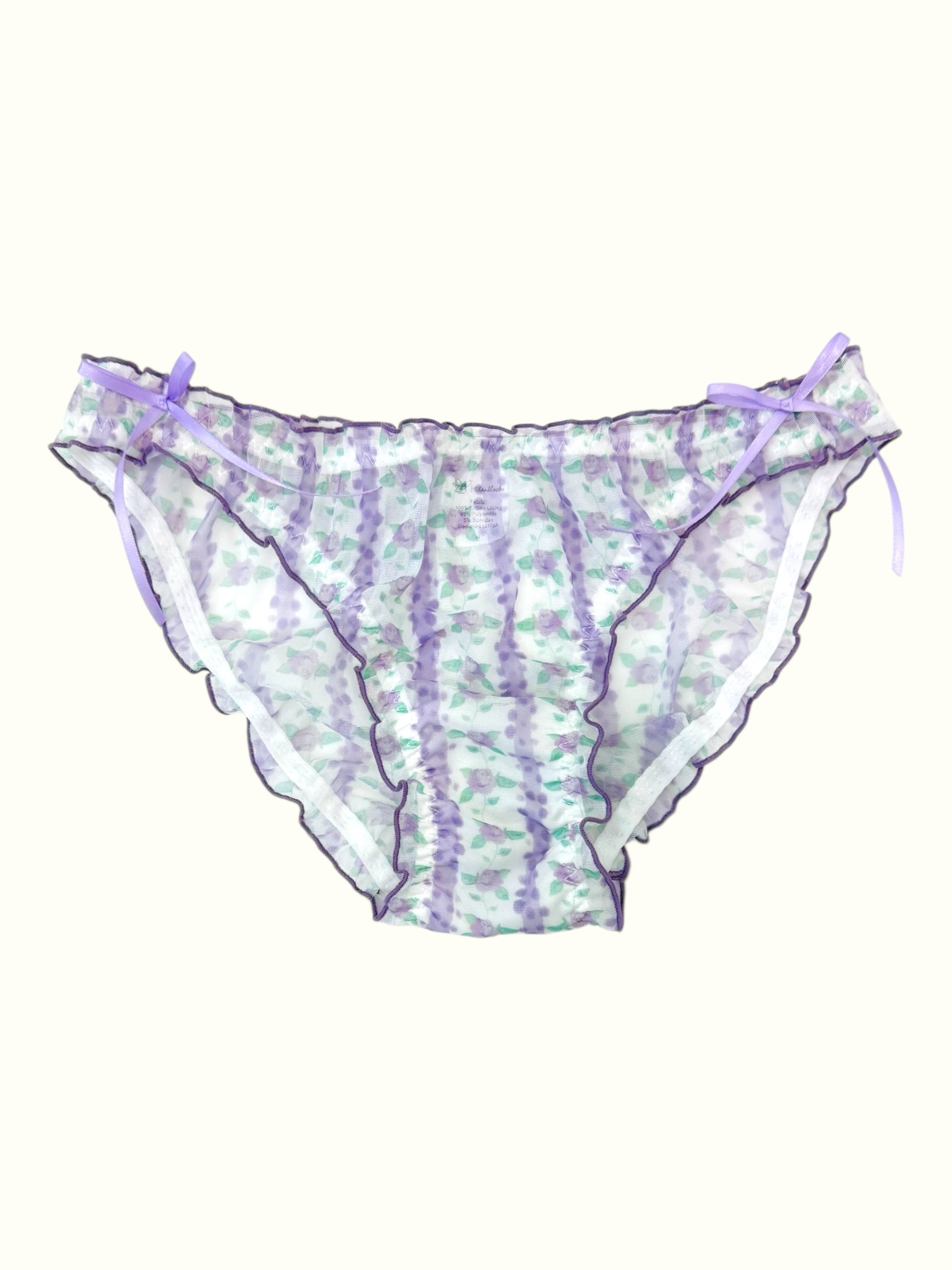 Milanblocks Summer Floral Fantasy Coquette Mesh Panty Set