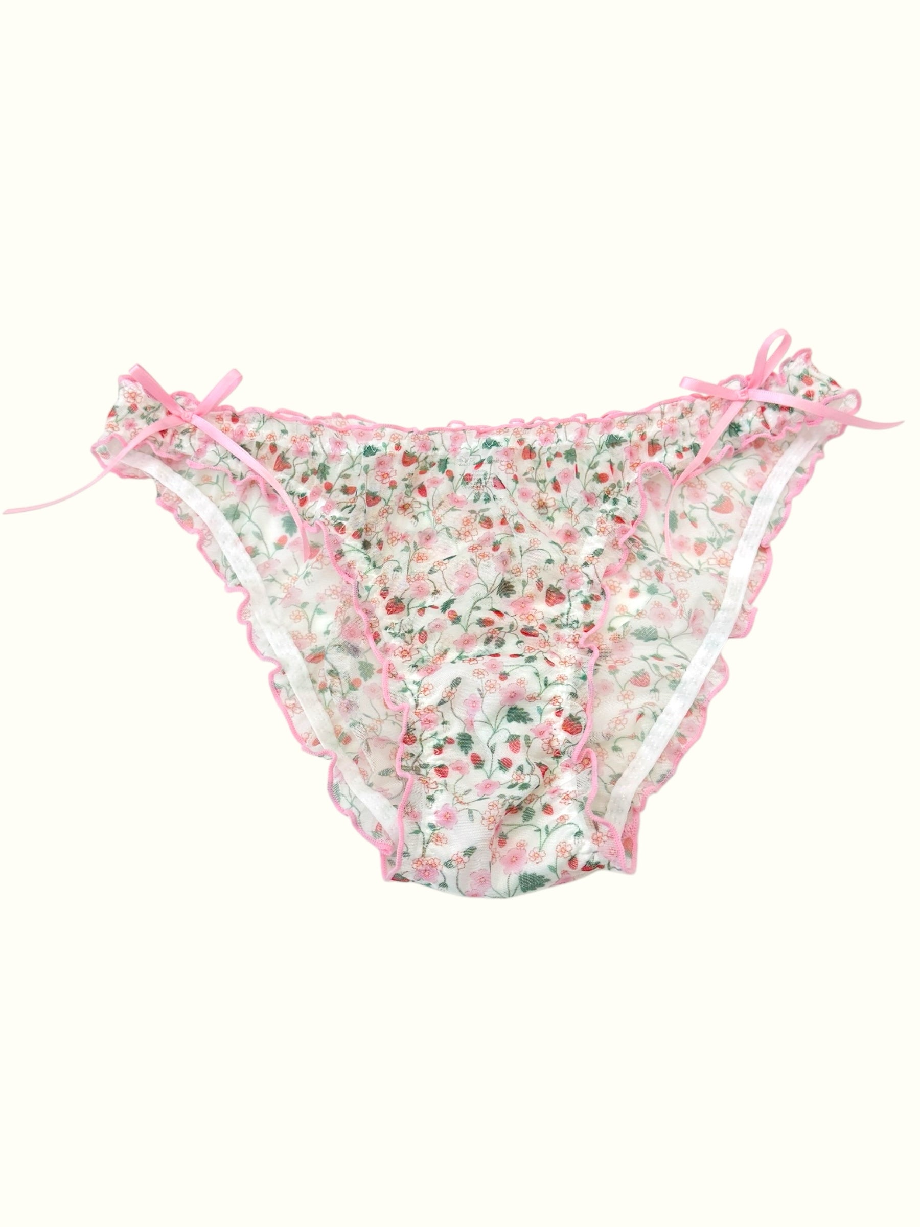 Milanblocks Summer Floral Fantasy Coquette Mesh Panty Set