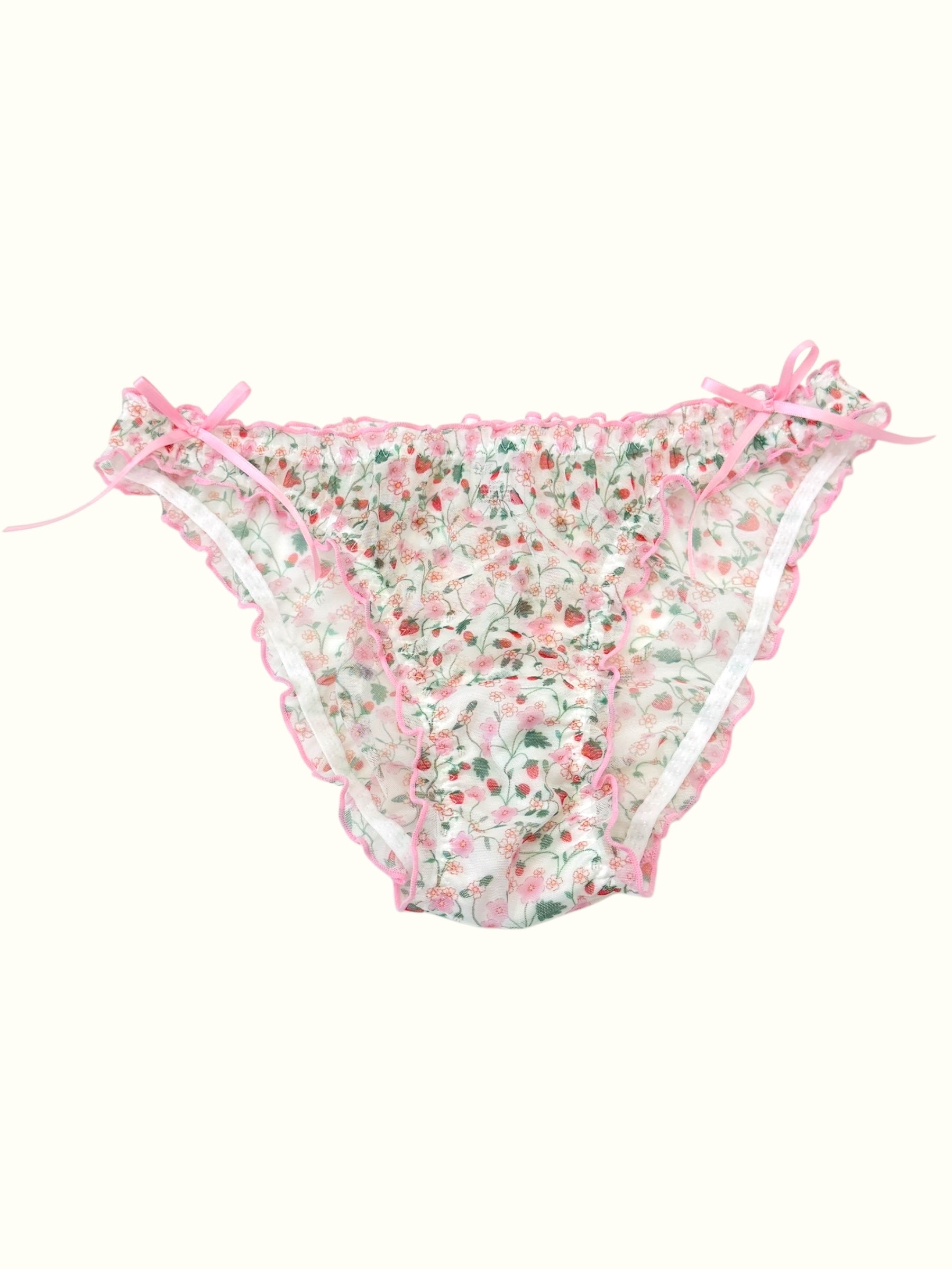 Milanblocks Summer Floral Fantasy Coquette Mesh Panty Set