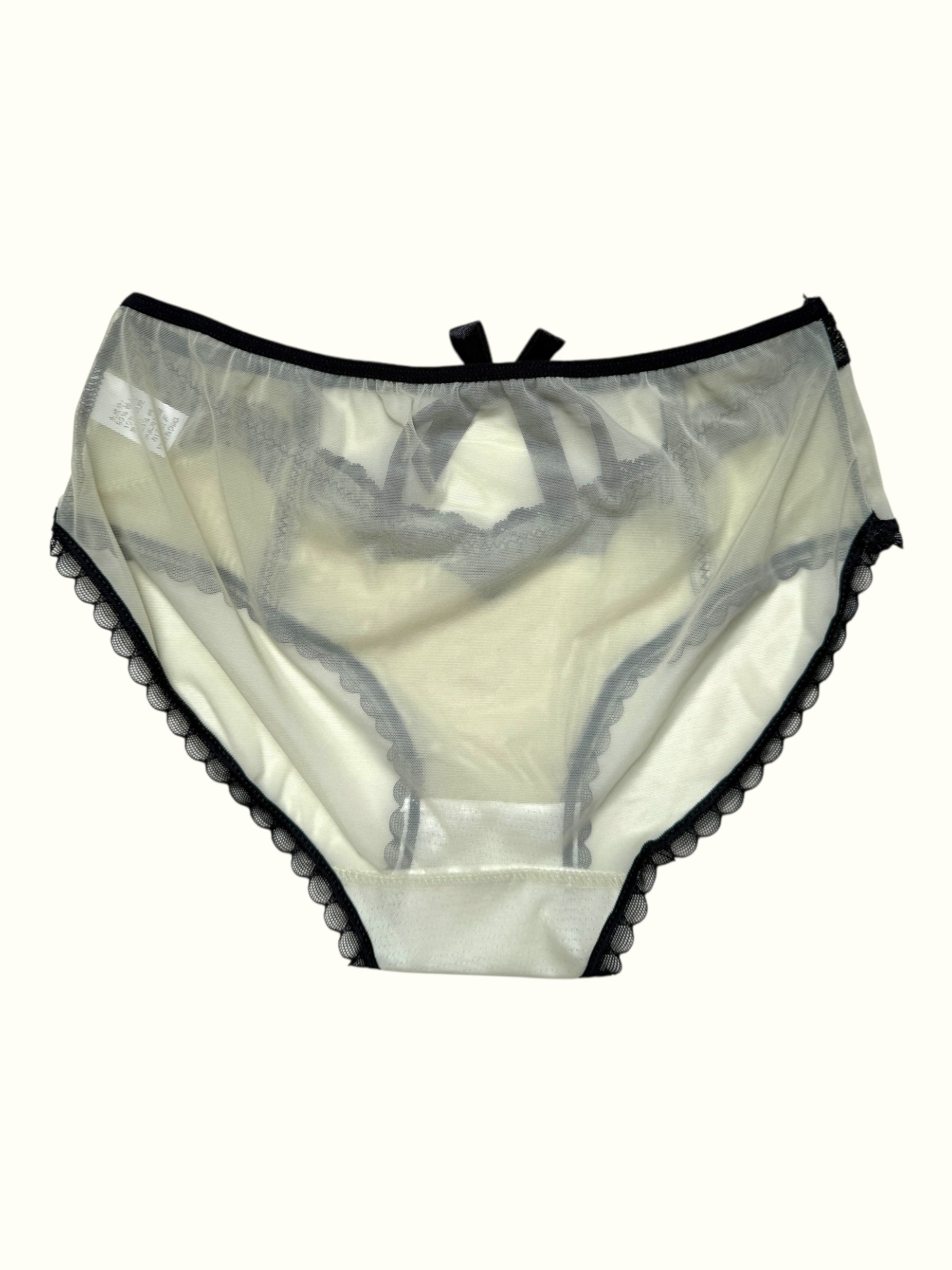 Milanblocks Noir Bowline Sheer Mesh Panty