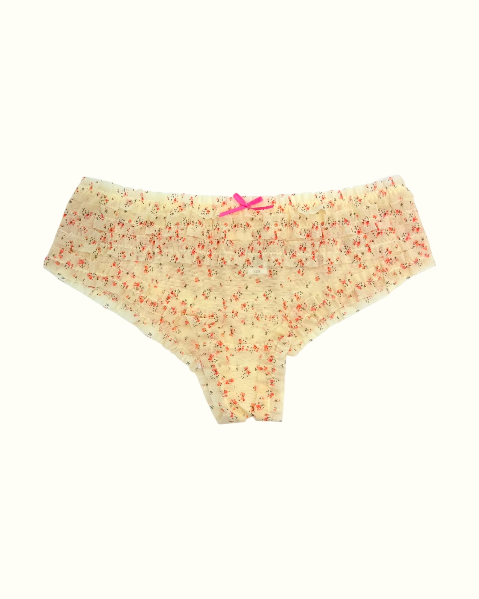 Milanblocks Vintage Style Gingham Daisy Ruffle Panties