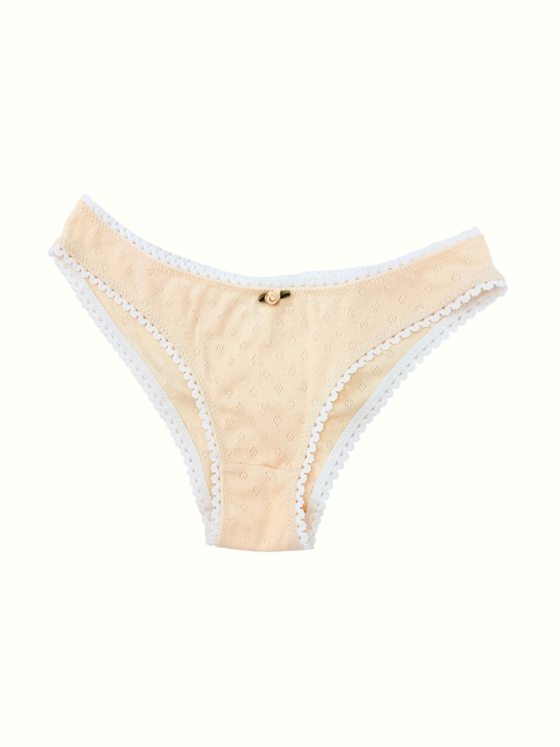 Milanblocks Pointelle Bikini Undie Cute Y2K Coquette Cotton