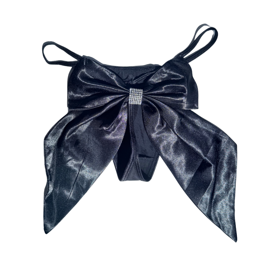 Milanblocks Glam Bow Rhinestone Thong