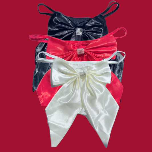 Milanblocks Glam Bow Rhinestone Thong