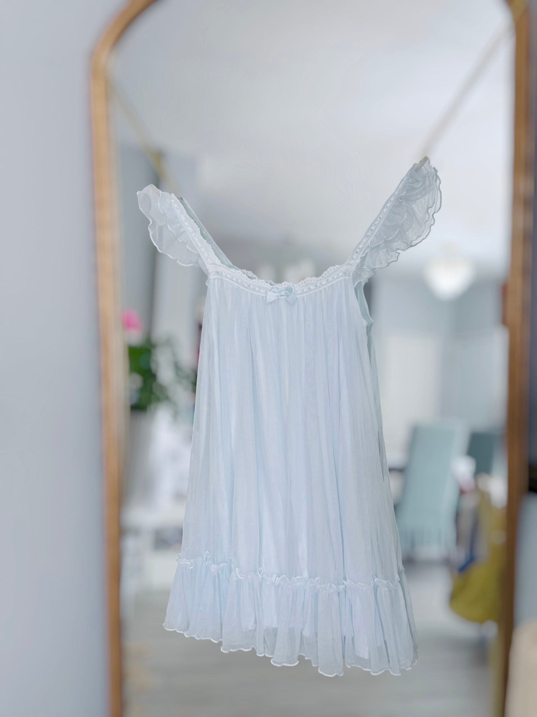 Sheer Blue Nightgown Dress | Light as Air Soft as a Dream