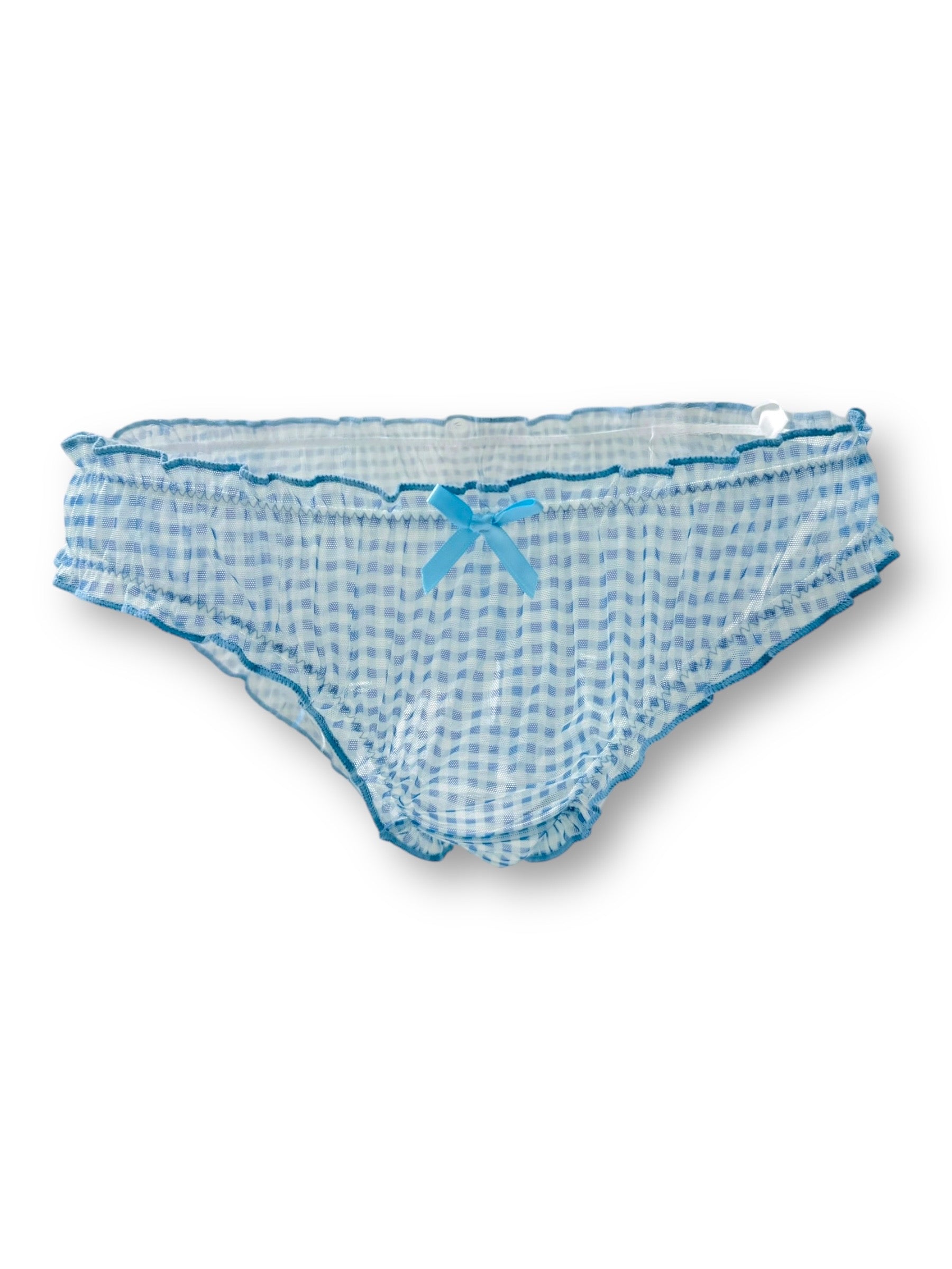 Milanblocks Gingham Sheer Blue Coquette Panty