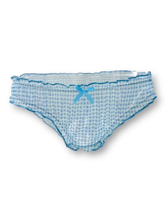Milanblocks Gingham Sheer Blue Coquette Panty