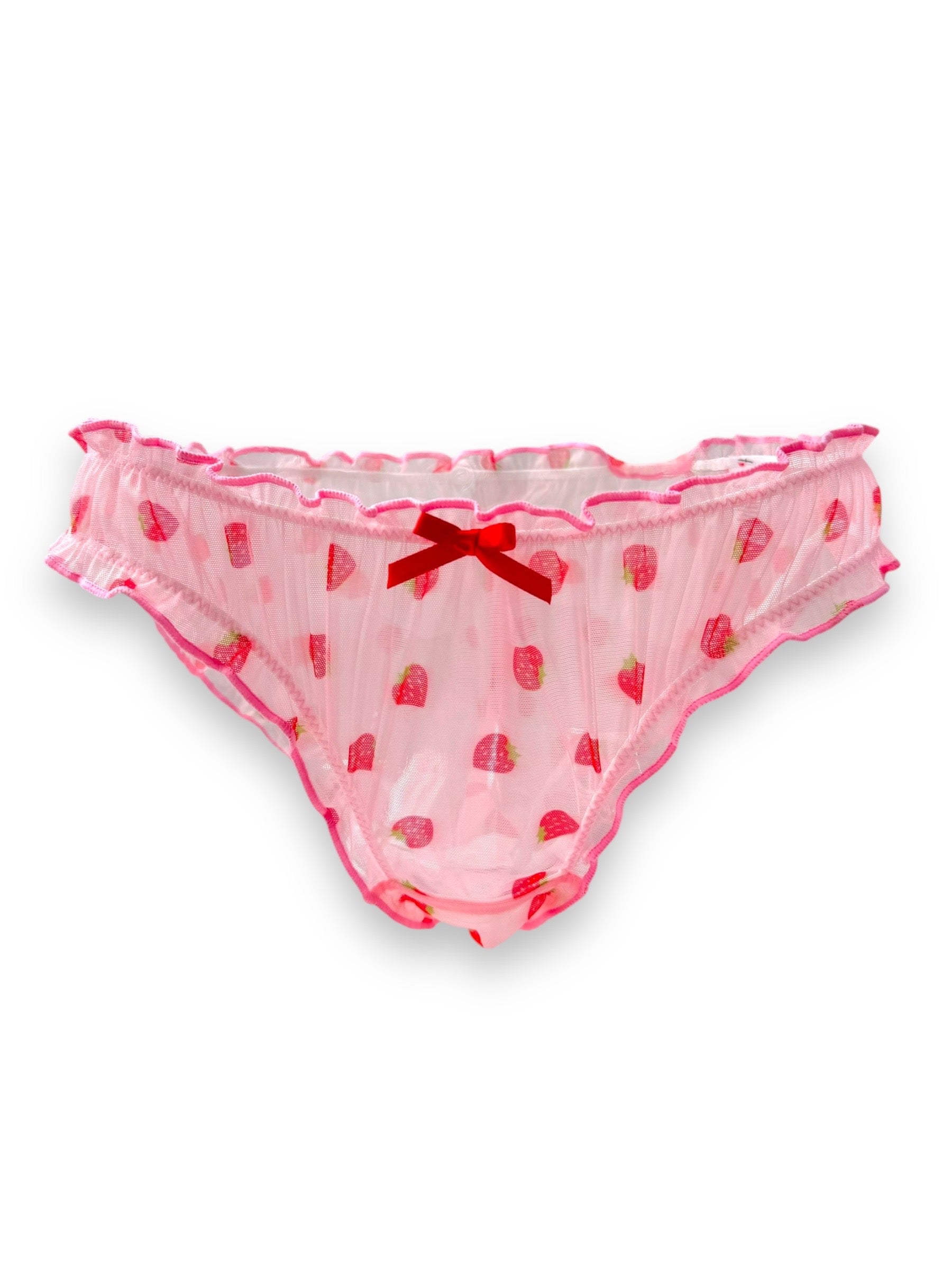 Milanblocks Strawberry Sheer Pink Coquette Panty