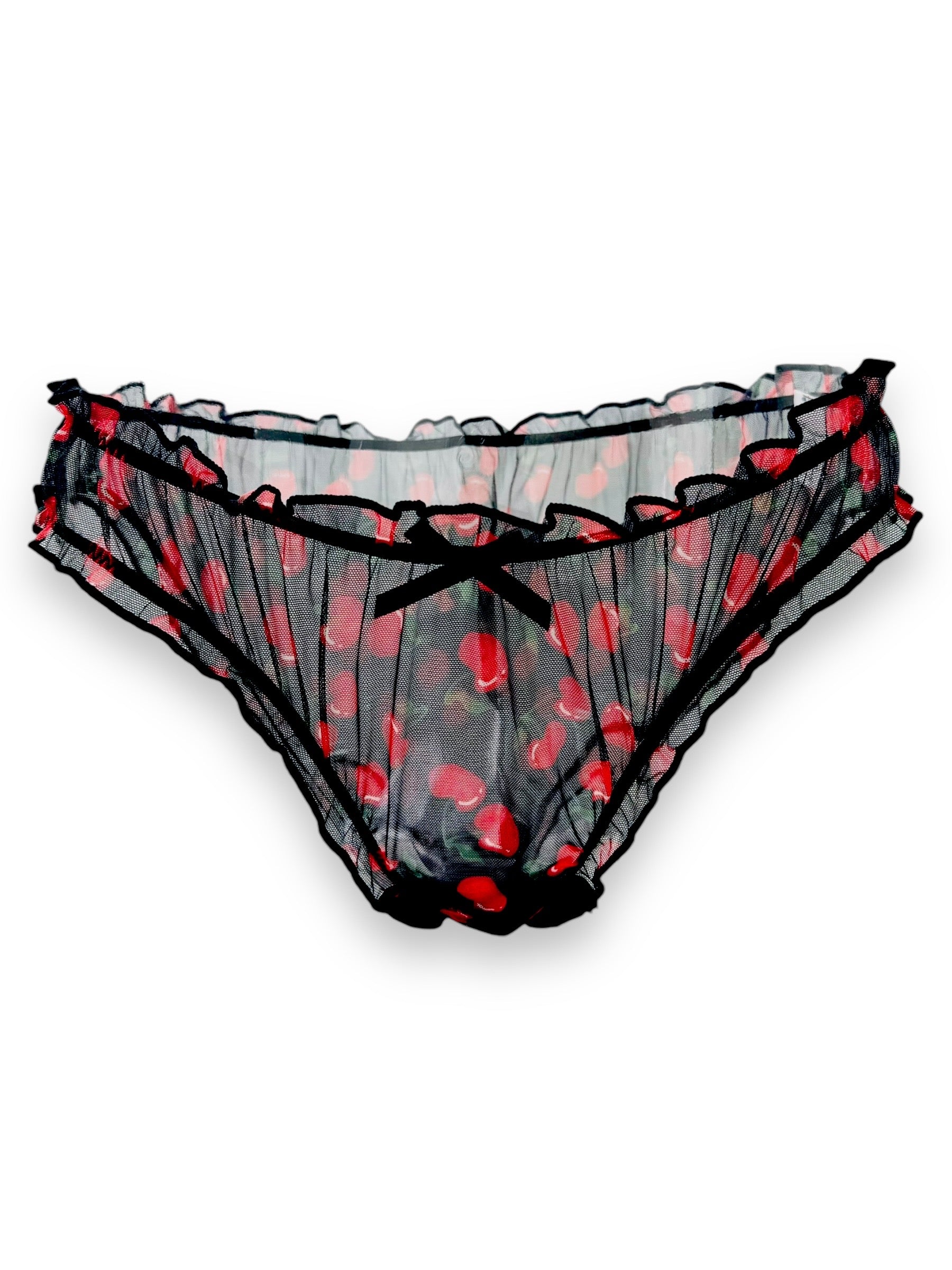 Milanblocks Cherry Sheer Black Coquette Panty