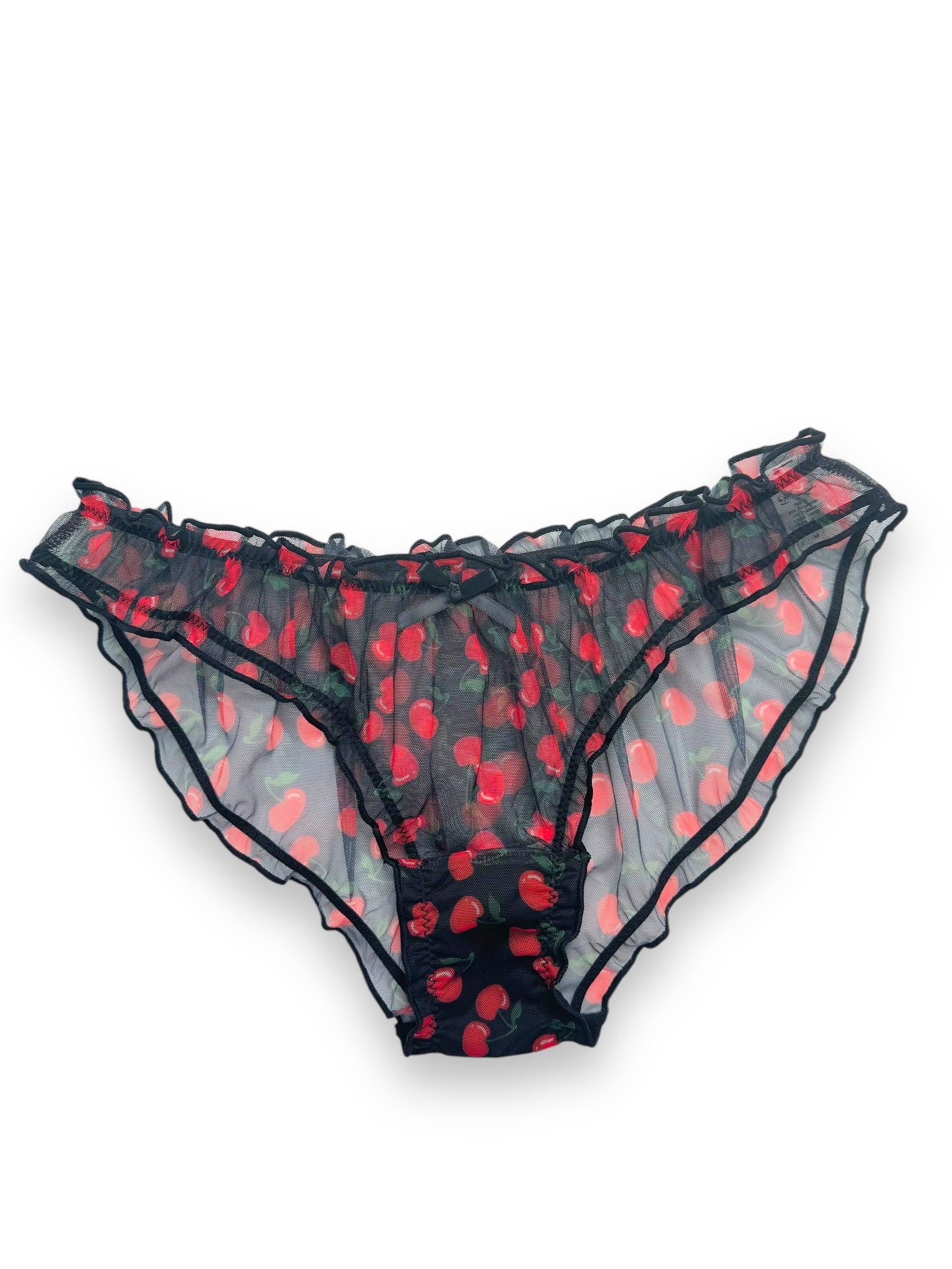 Milanblocks Cherry Sheer Black Coquette Panty