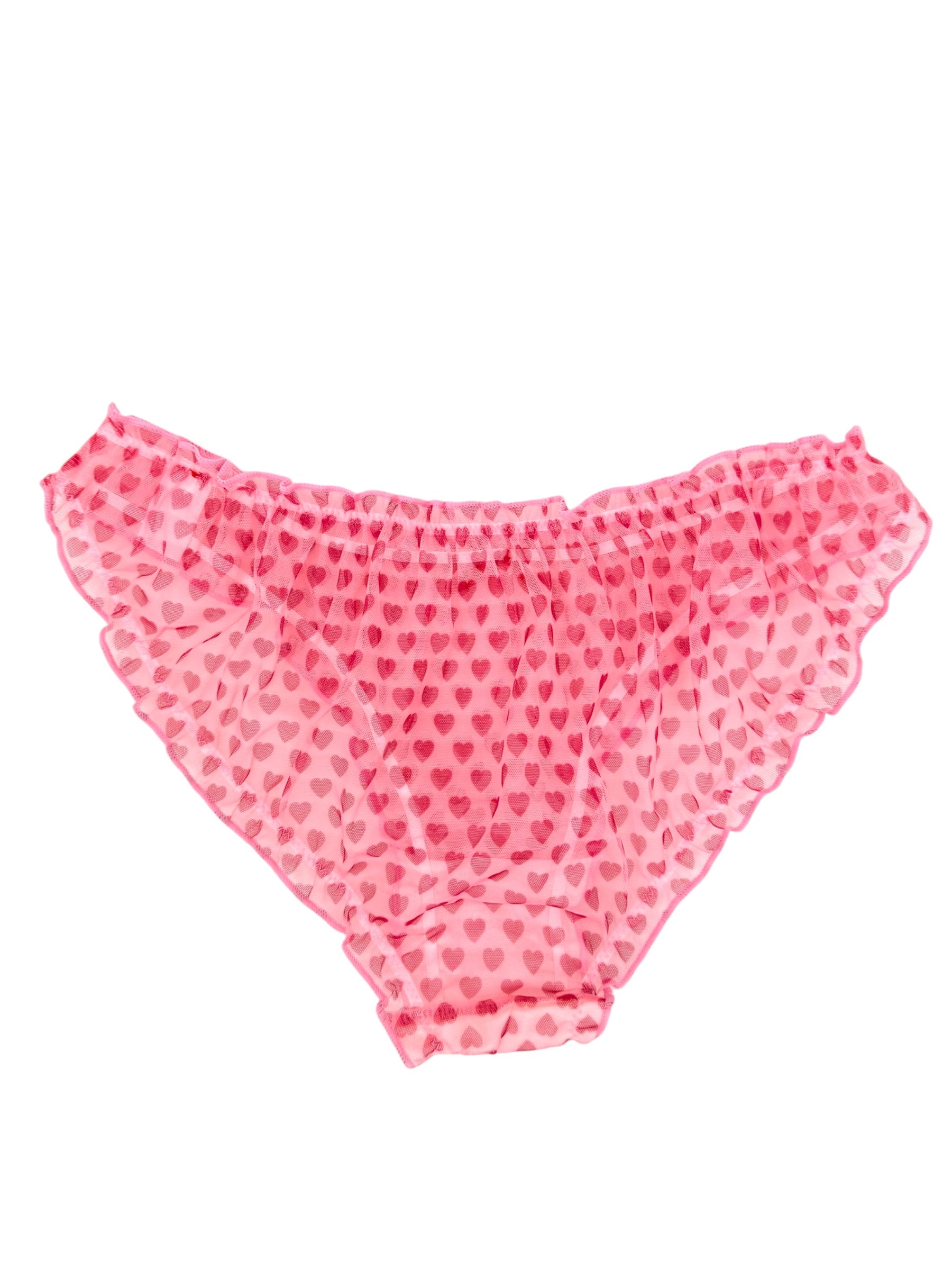 Milanblocks Pink Sheer Heart Coquette Panty