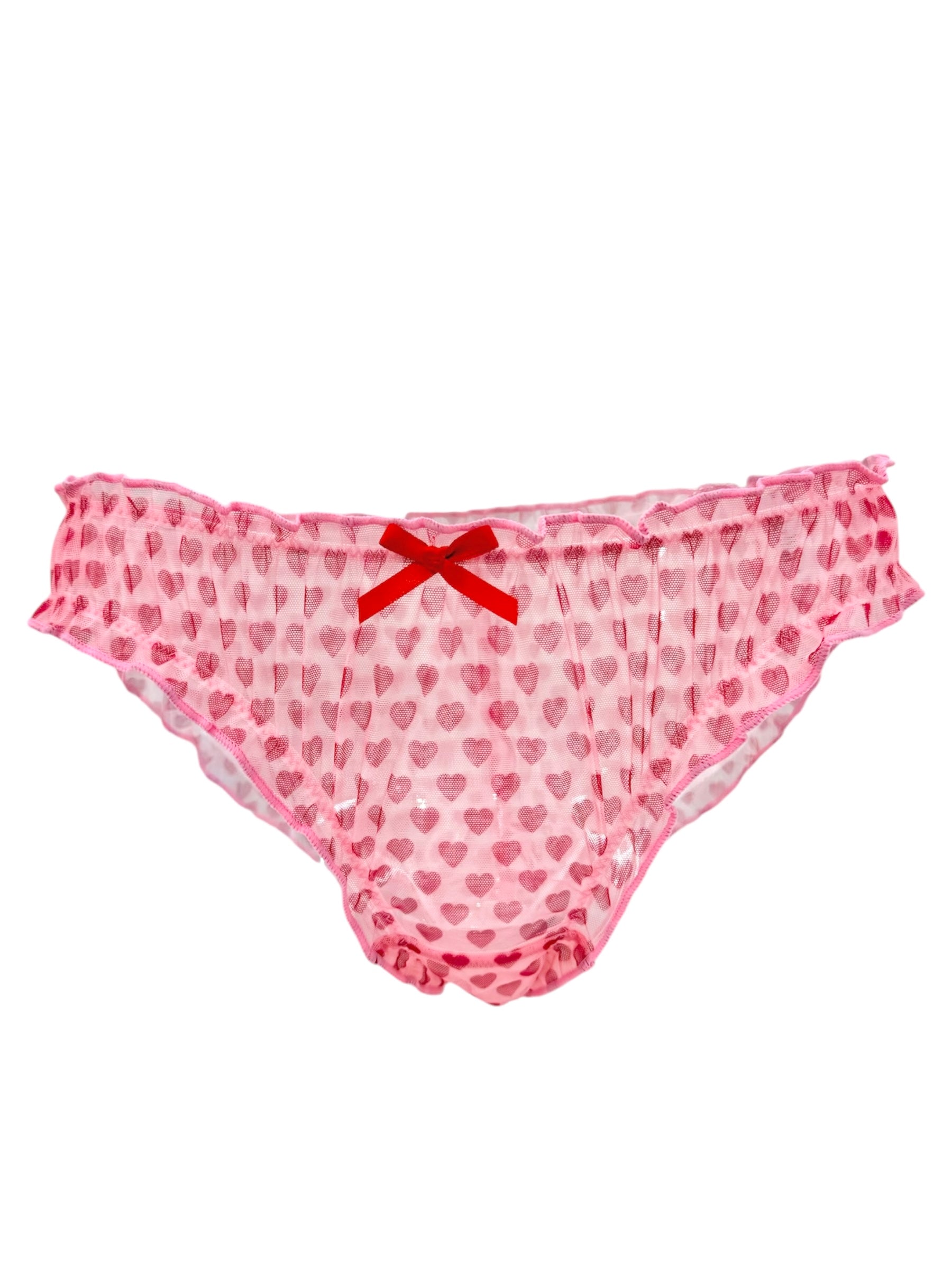 Milanblocks Pink Sheer Heart Coquette Panty
