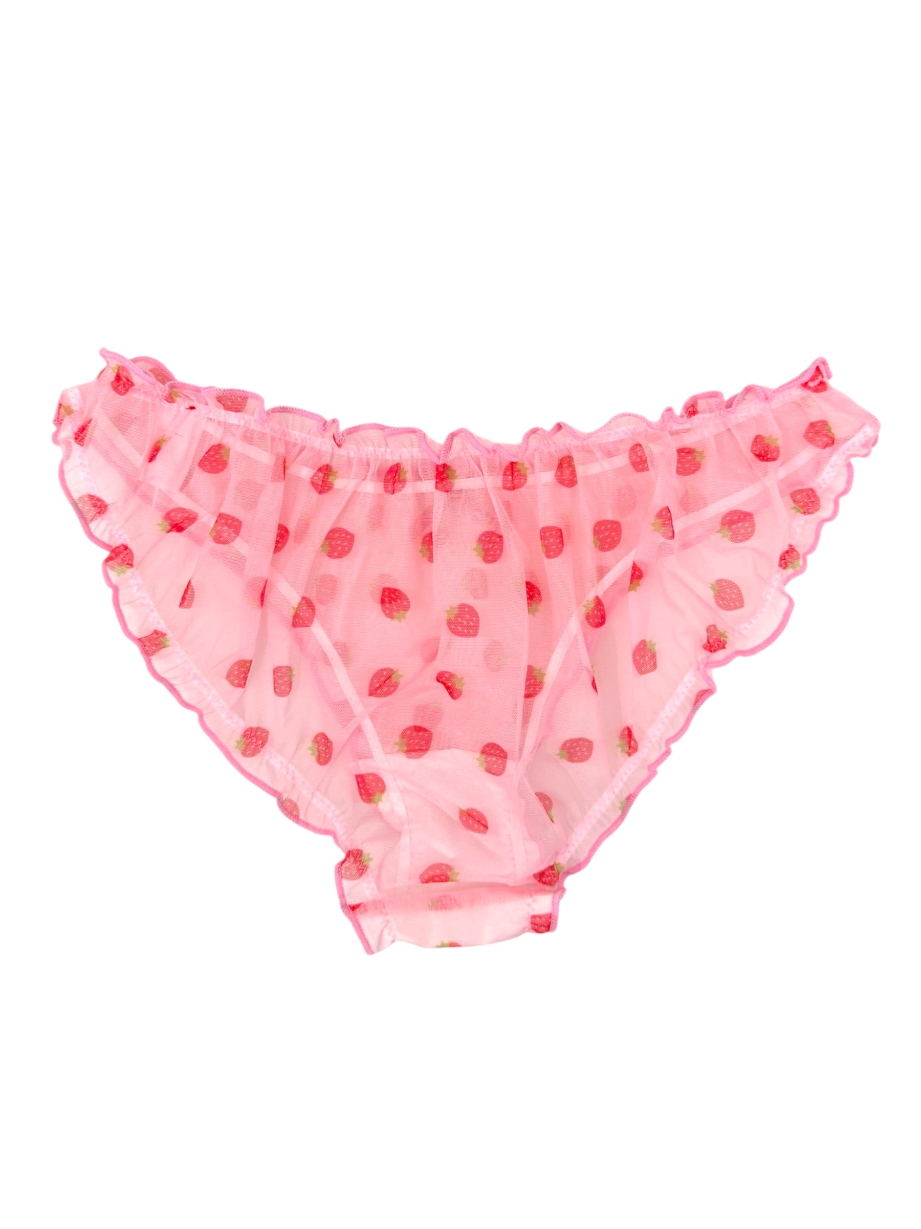 Milanblocks Strawberry Sheer Pink Coquette Panty