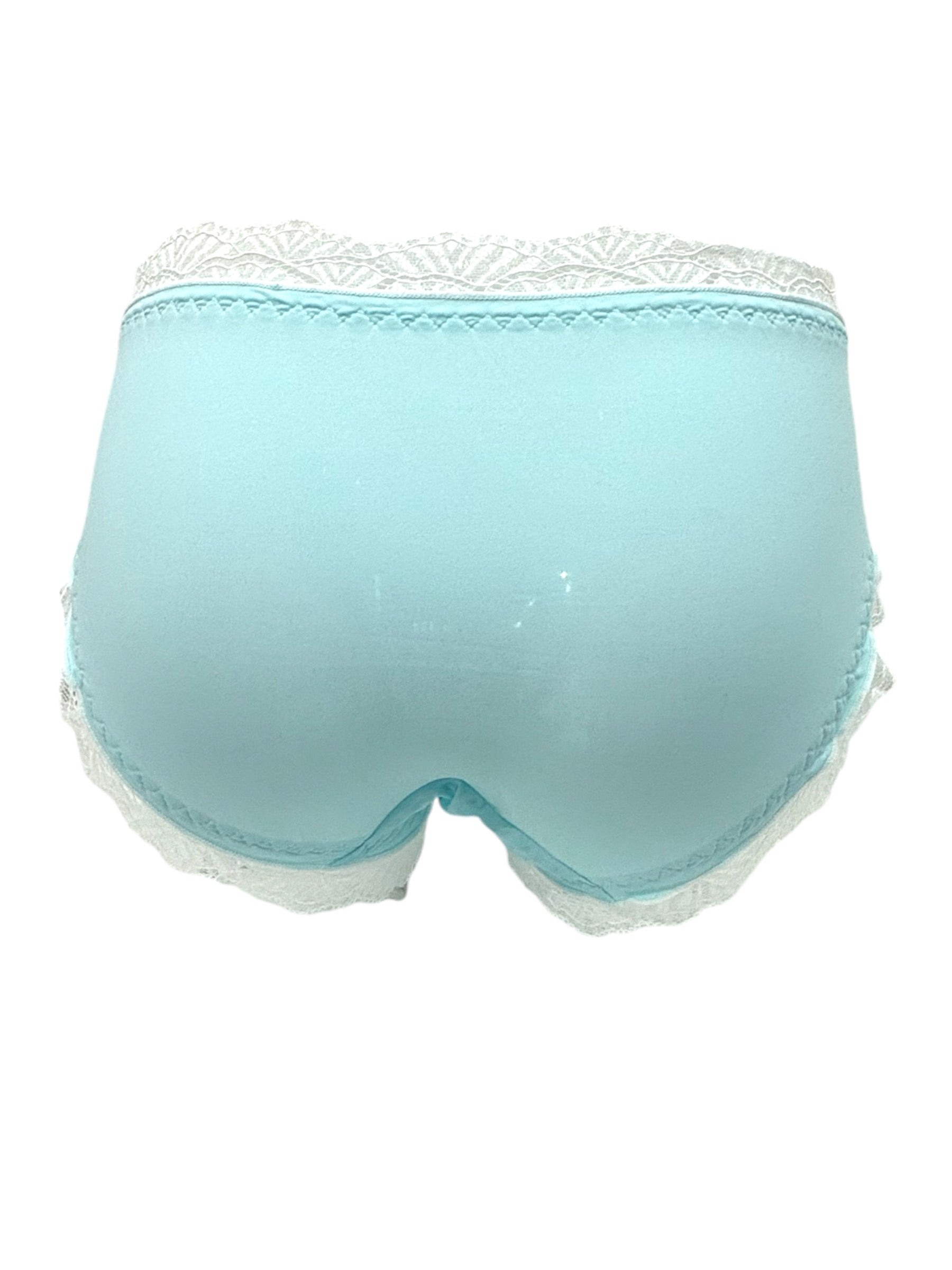 Milanblocks Blue & White Lace Trim Panty