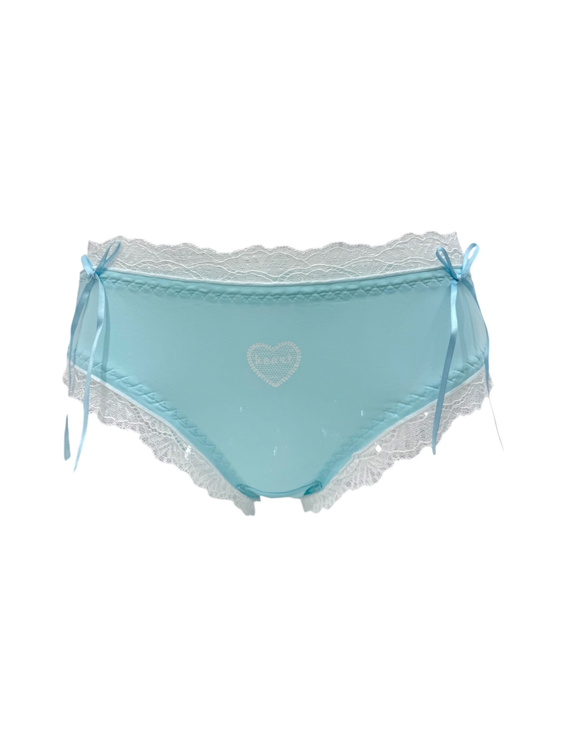 Milanblocks Blue & White Lace Trim Panty