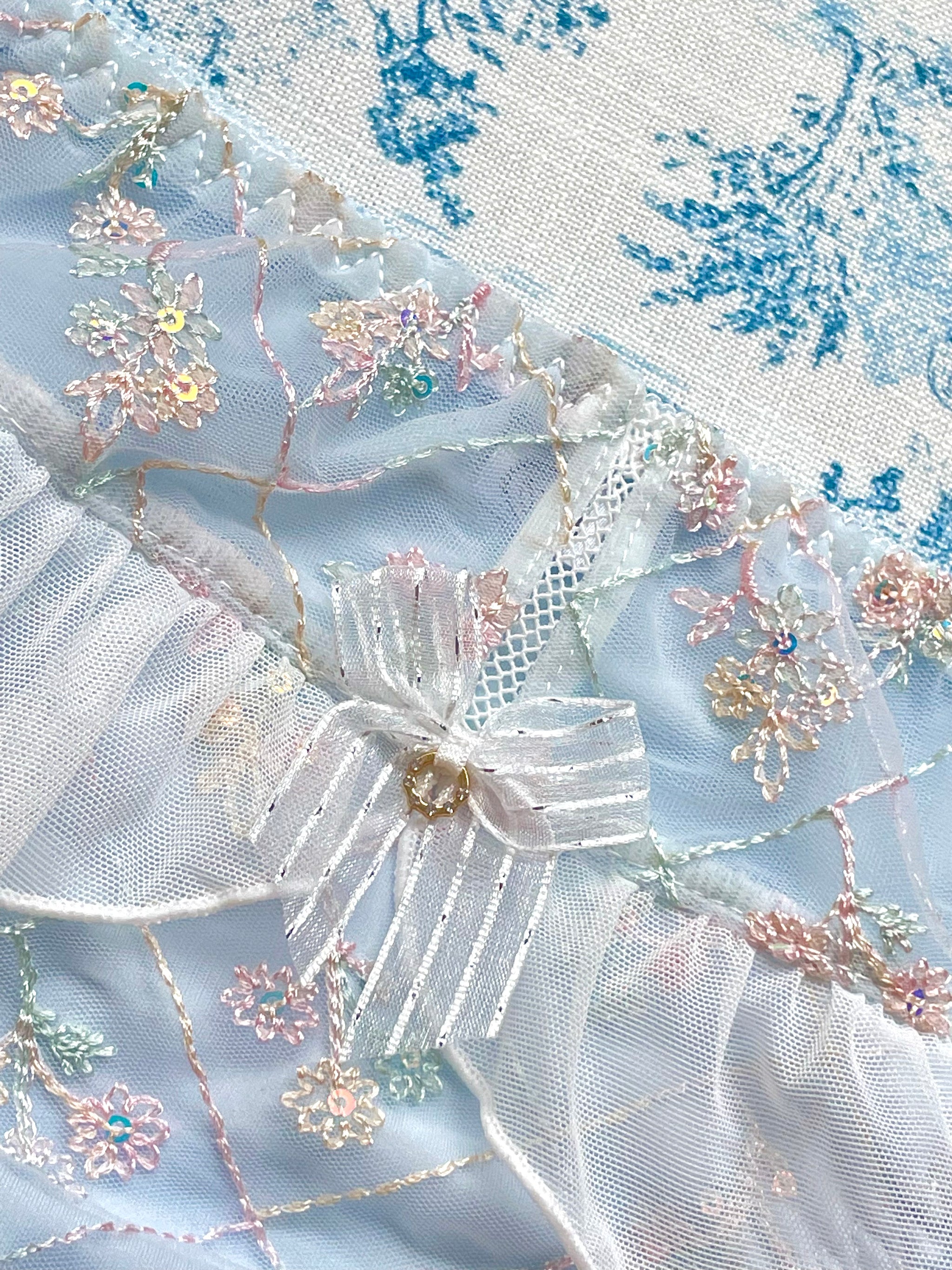 Milanblocks Blue Embroidered Panty