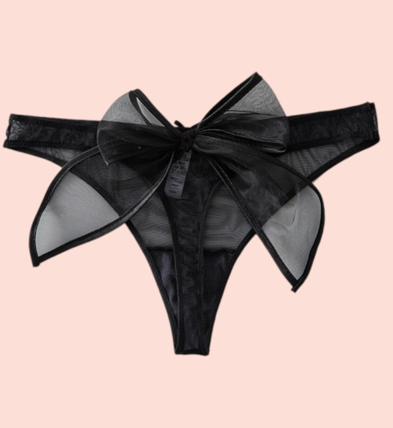 Milanblocks coquette bow lace cute panty Cotton Panties fall underwear