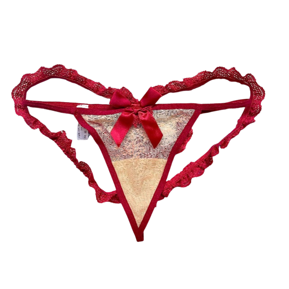 Milanblocks coquette bow lace cute panty Cotton Panties fall underwear