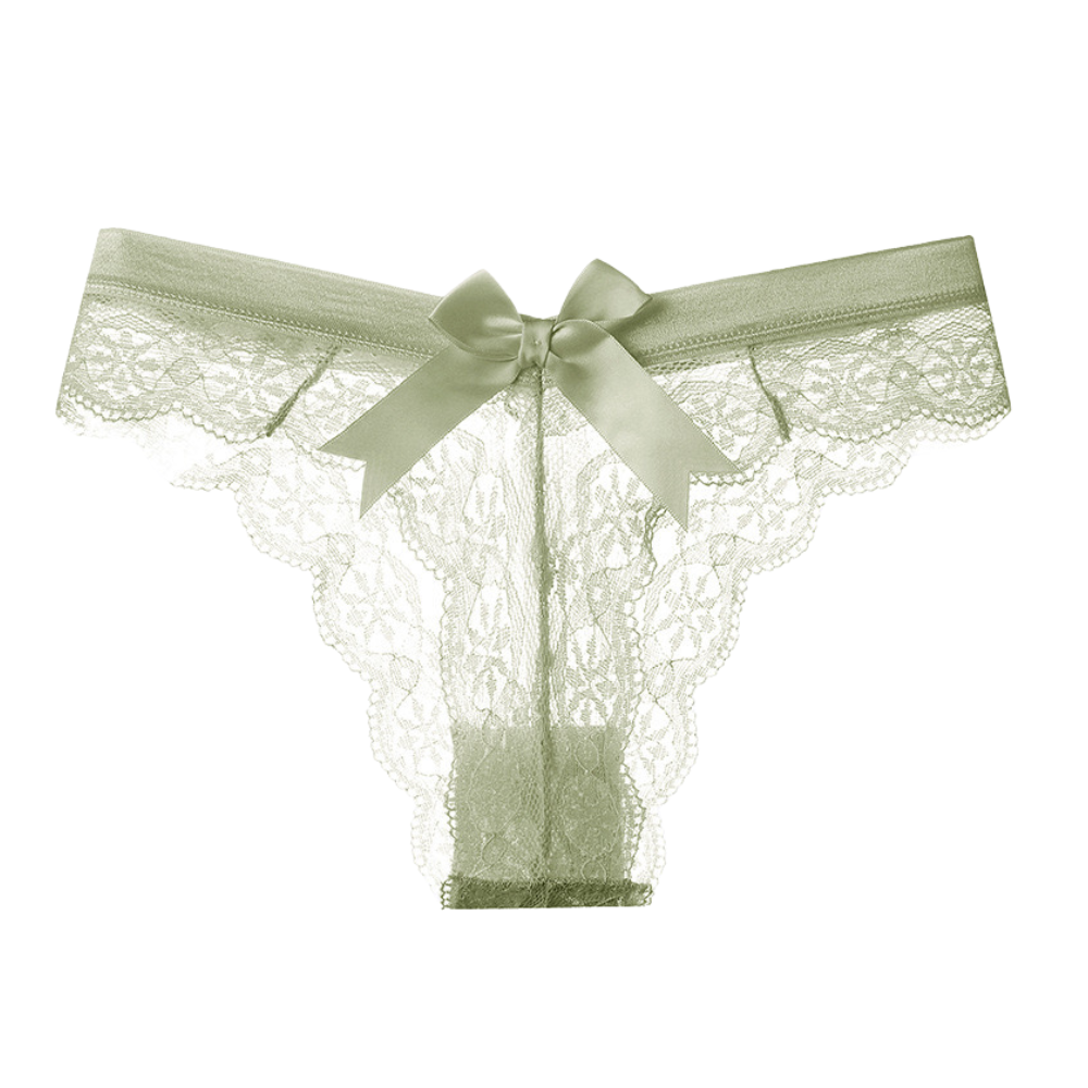 Milanblocks coquette bow lace cute panty Cotton Panties fall underwear