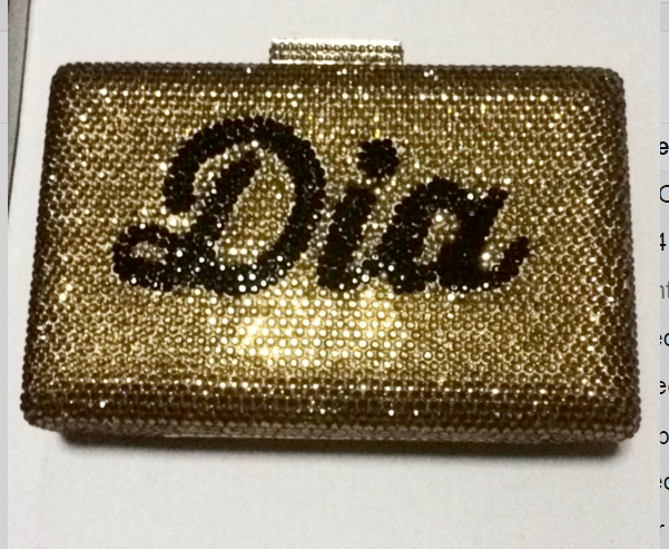 Custom Name Personalized Crystal Box Evening Clutch Bag-Handbags & Purses - MILANBLOCKS