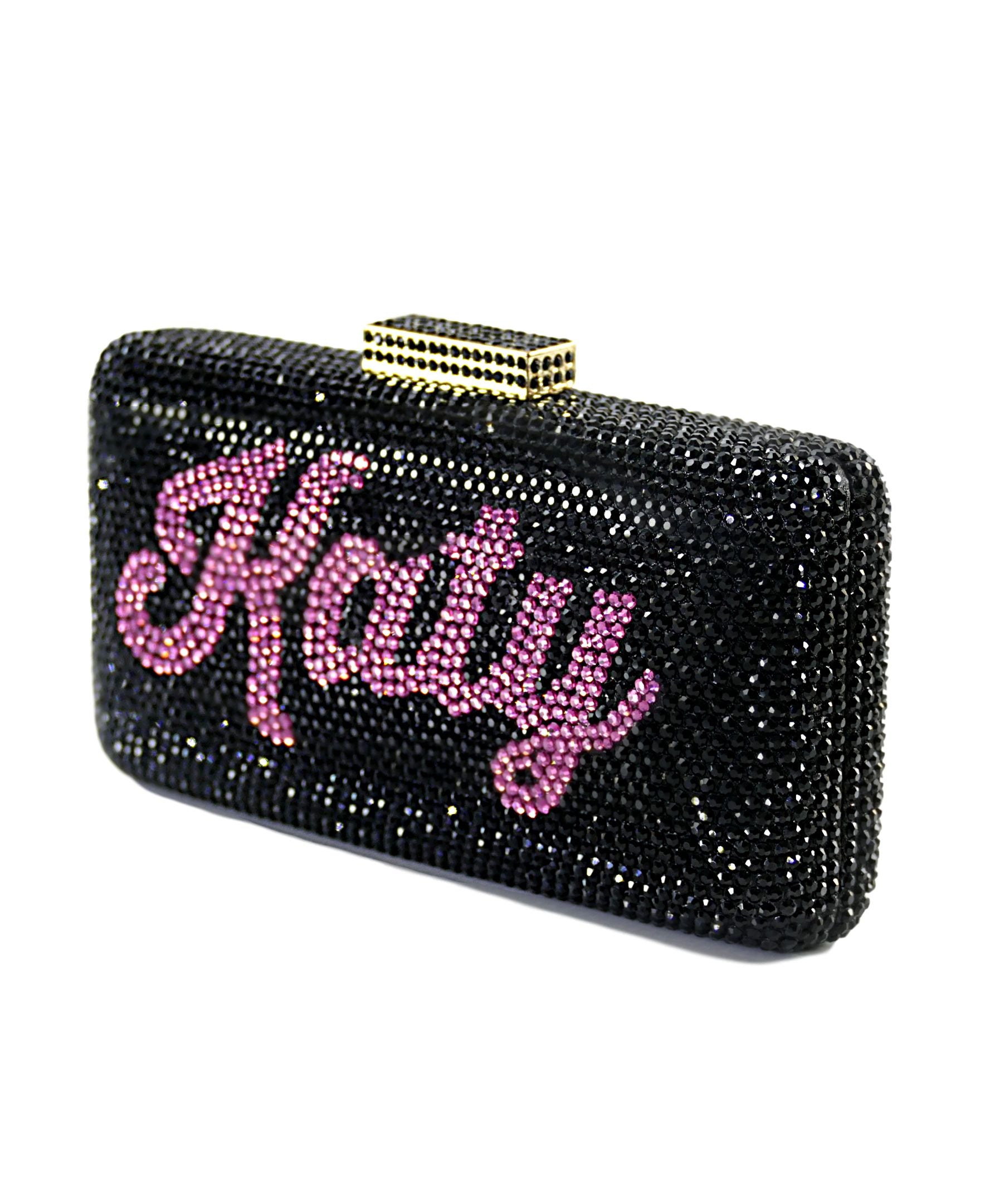 Custom Name Personalized Crystal Box Evening Clutch Bag-Handbags & Purses - MILANBLOCKS