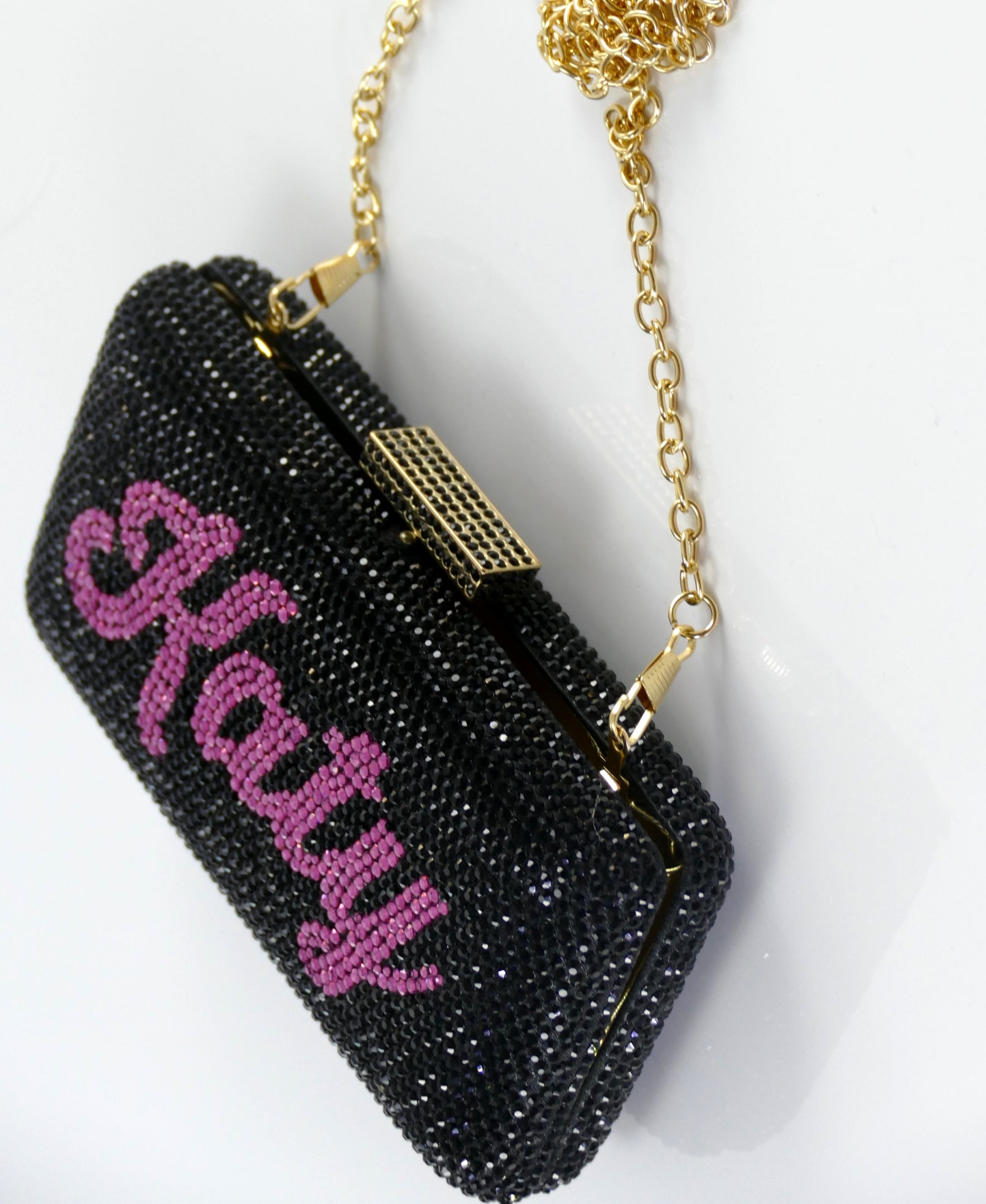 Custom Name Personalized Crystal Box Evening Clutch Bag-Handbags & Purses - MILANBLOCKS