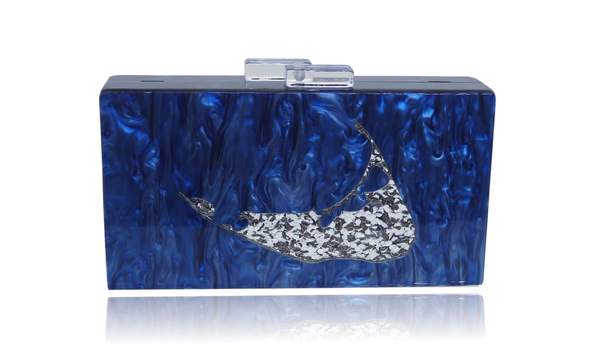 Personalized Name Acrylic Box Clutch-Medium Size-Handbags & Purses - MILANBLOCKS