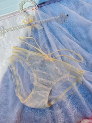 Mixed 5 coquette ruffle lace panties