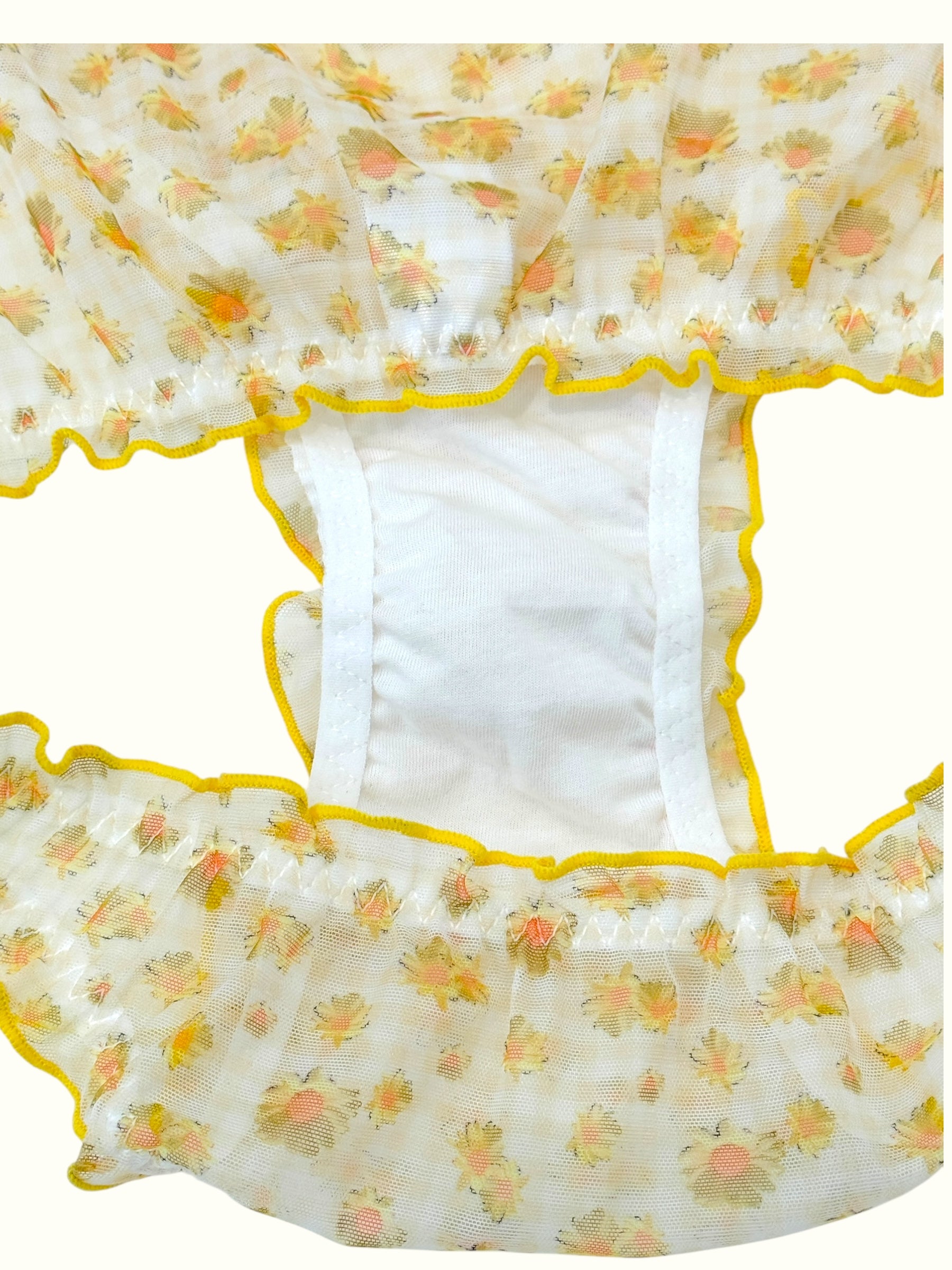Daisy Sunlit Garden Ruffle Mesh Coquette Panty