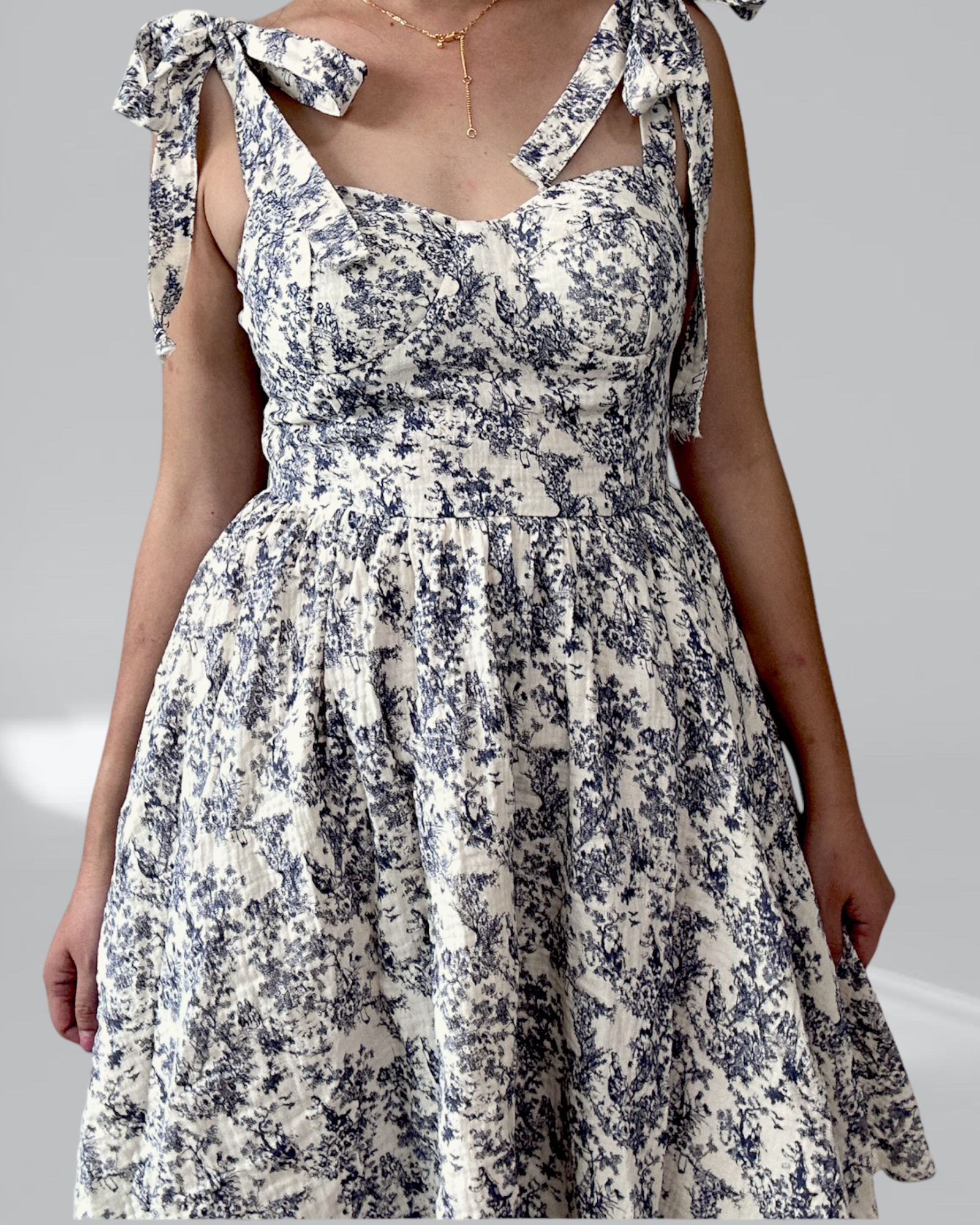 Enchanting Cottagecore Bustier Milkmaid Strap Dress