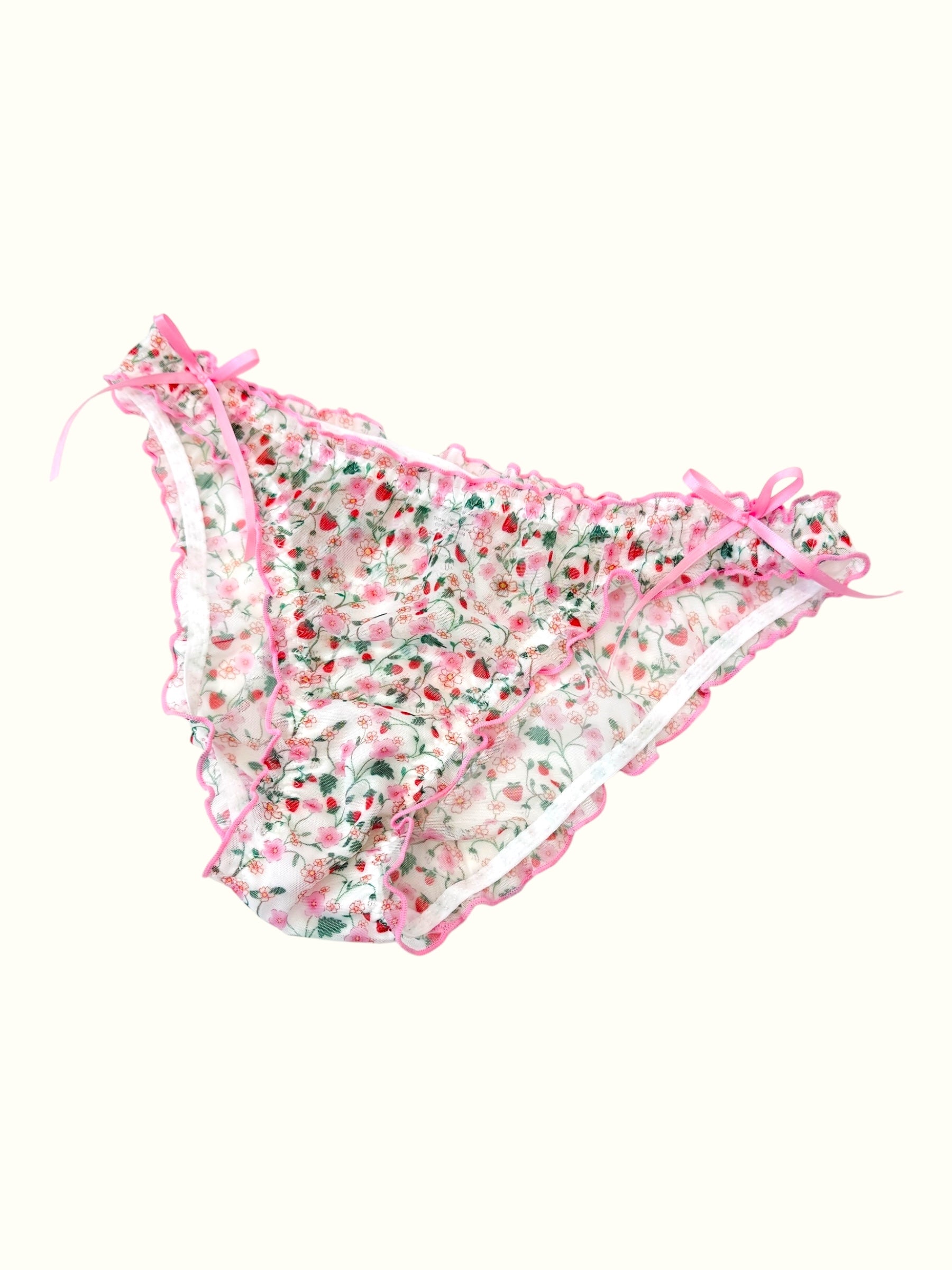 Wild Berry Blossom Mesh Panty – Coquette Garden