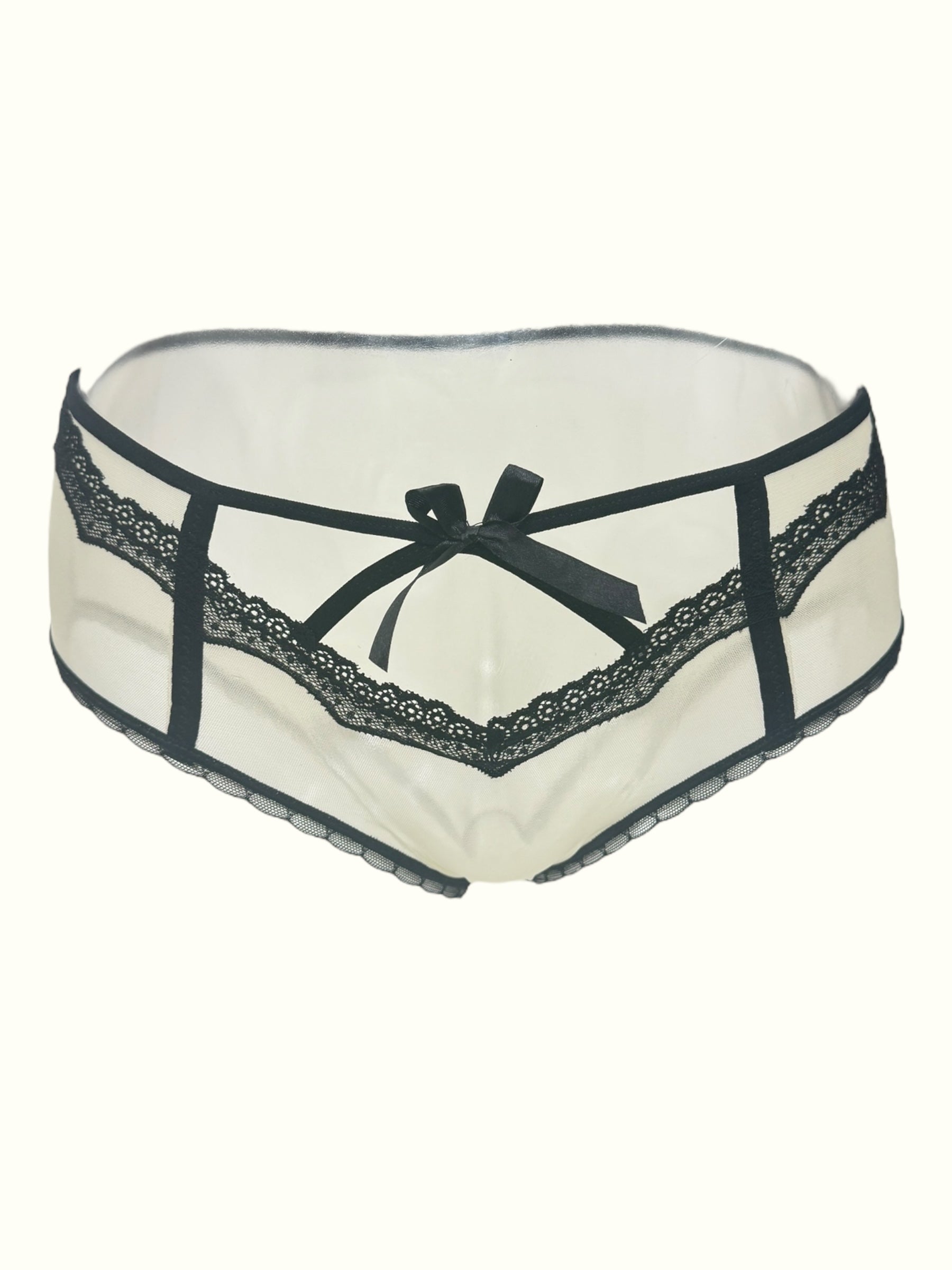 Milanblocks Noir Bowline Sheer Mesh Panty