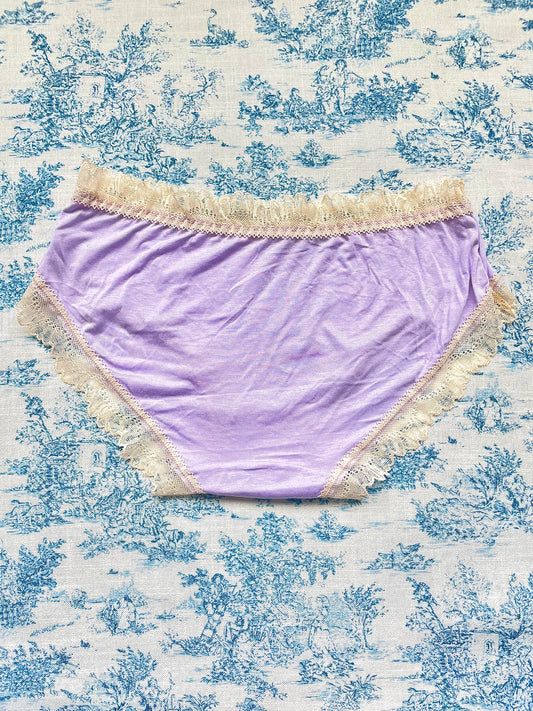Purple Lace Trim Panty