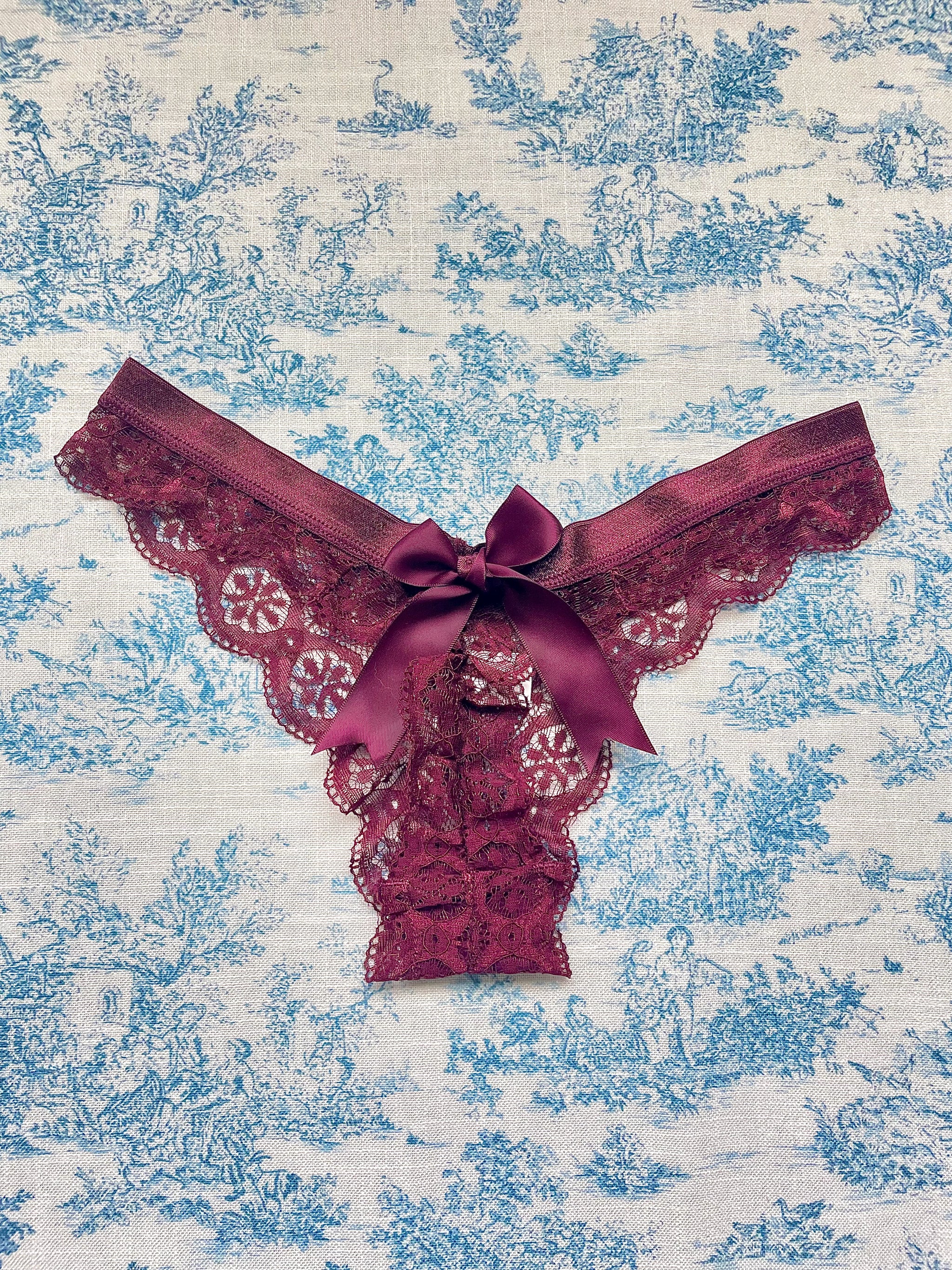 Milanblocks coquette bow lace cute panty Cotton Panties fall underwear