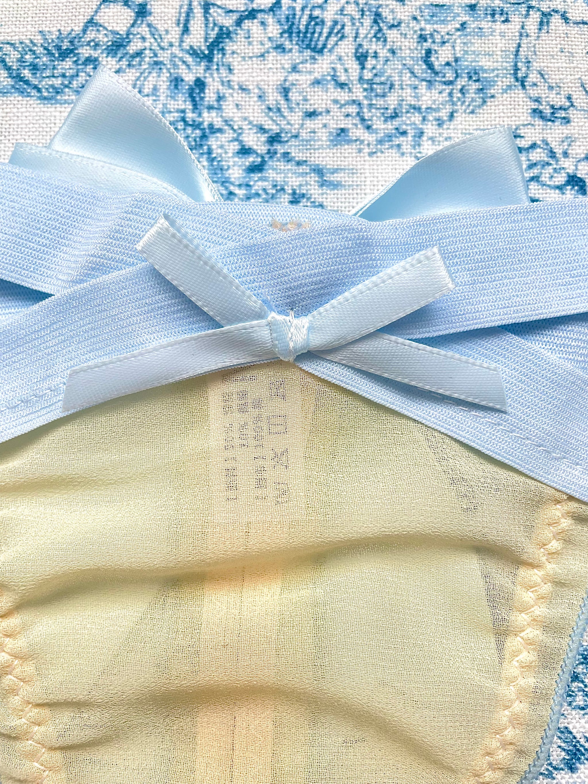 Blue Strap Bow Panty
