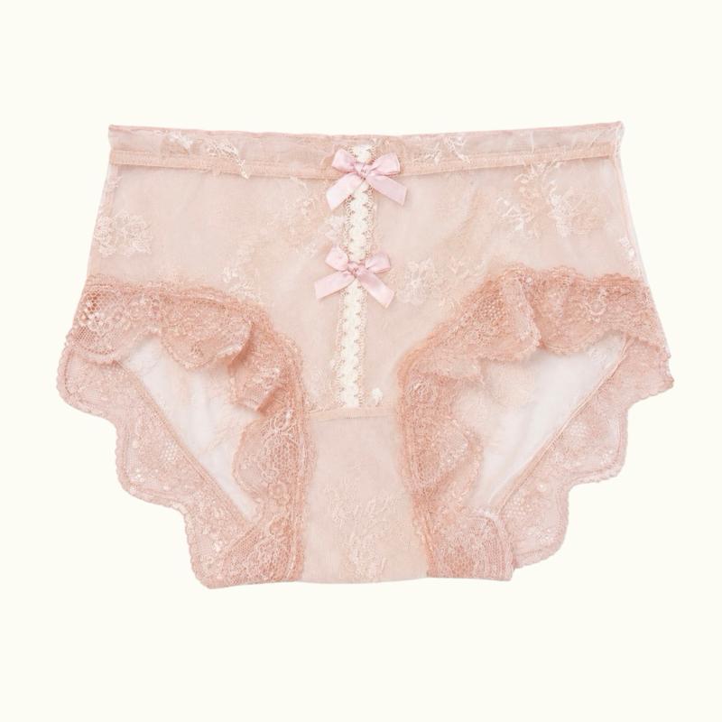 Women's Medium-Size Milanblocks Coquette Cotton Underwear Set (5-Pack) - Comfortable, Feminine, Elegant Womenswear for Everyday Wear