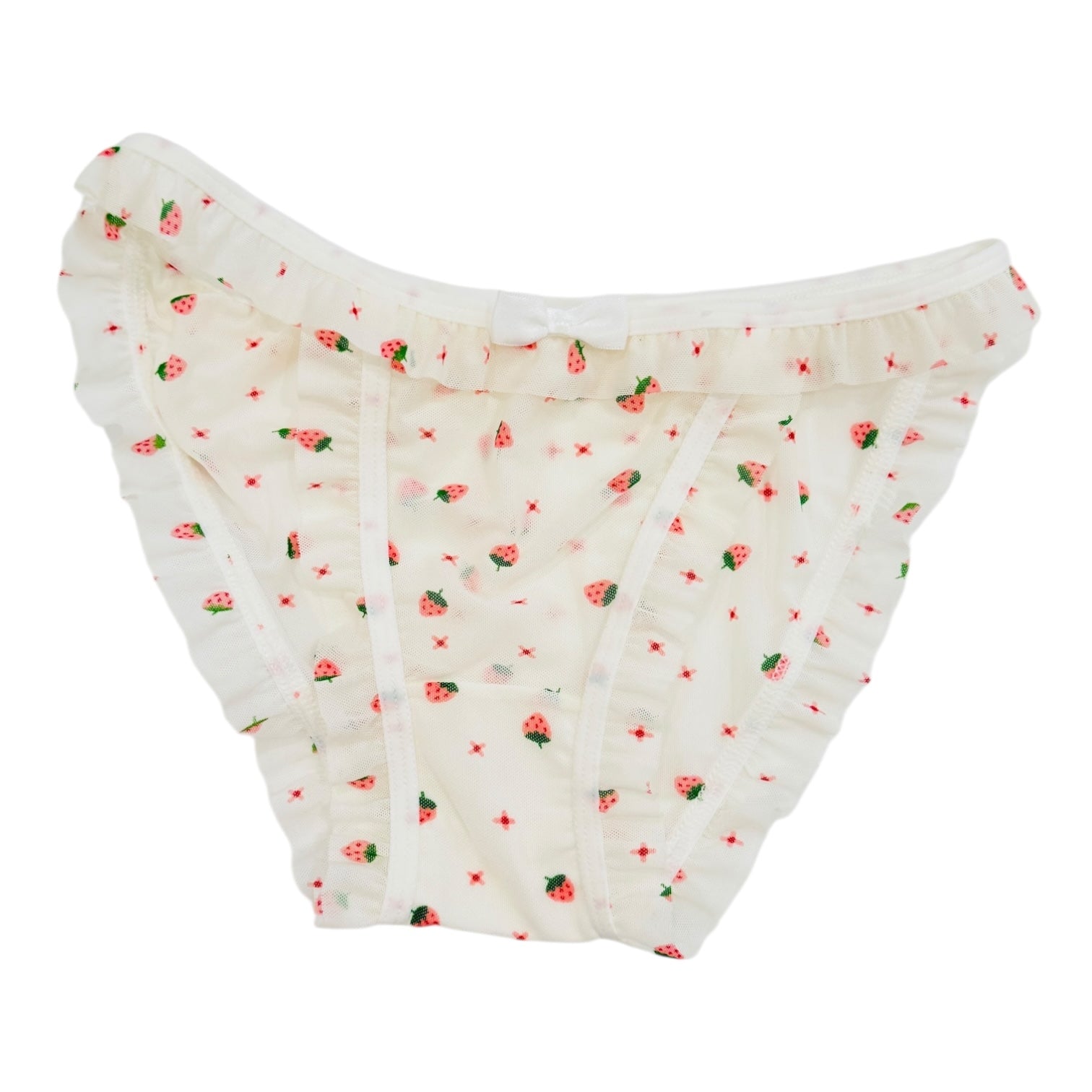 Petite Size Coquette style lace bow panties Floral Sweet Cute Polka Dot Polka Dot Sexy Mesh Underwear fall underwear Womenswear Soft Lingerie