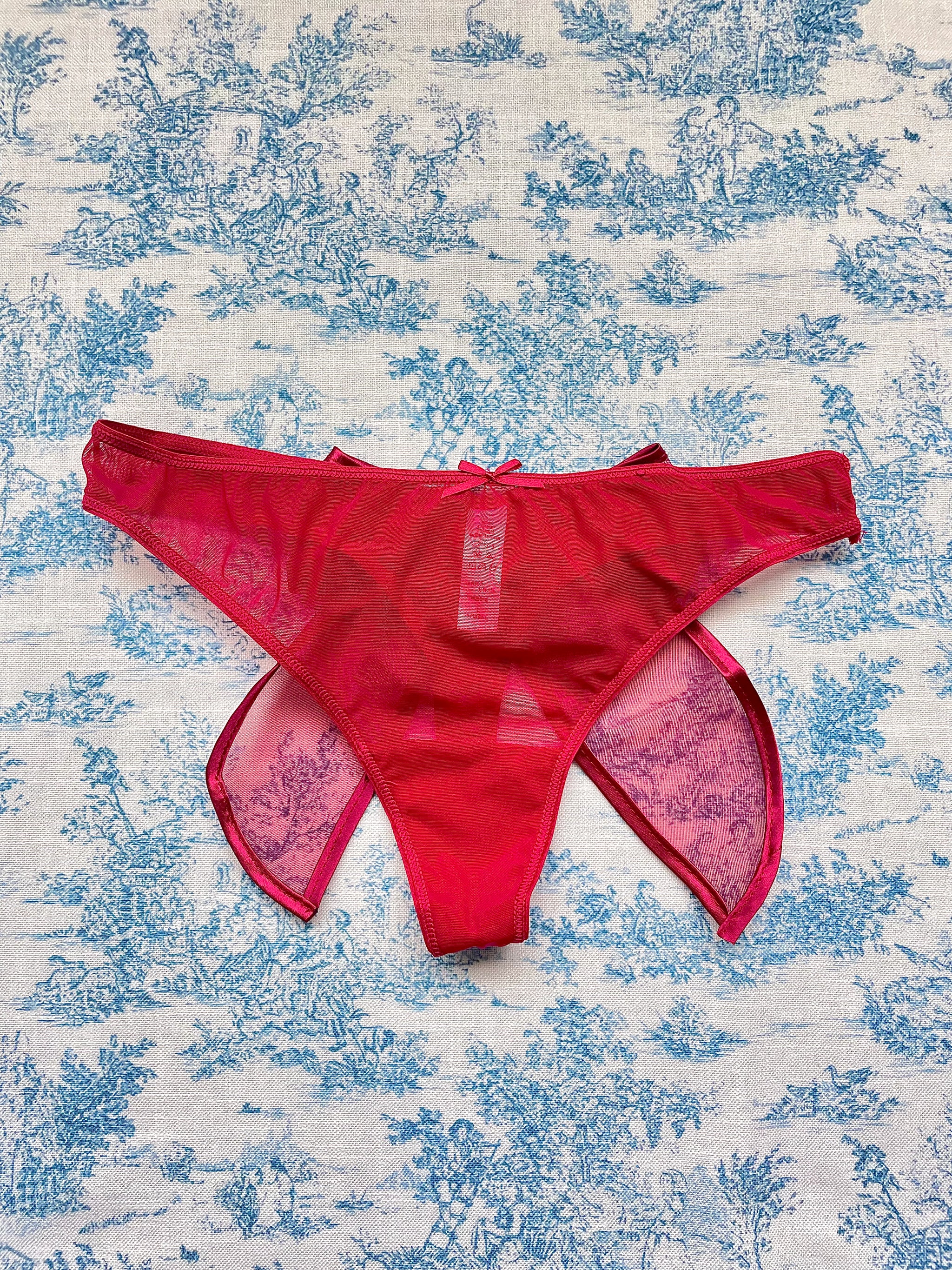 Milanblocks coquette bow lace cute panty Cotton Panties fall underwear